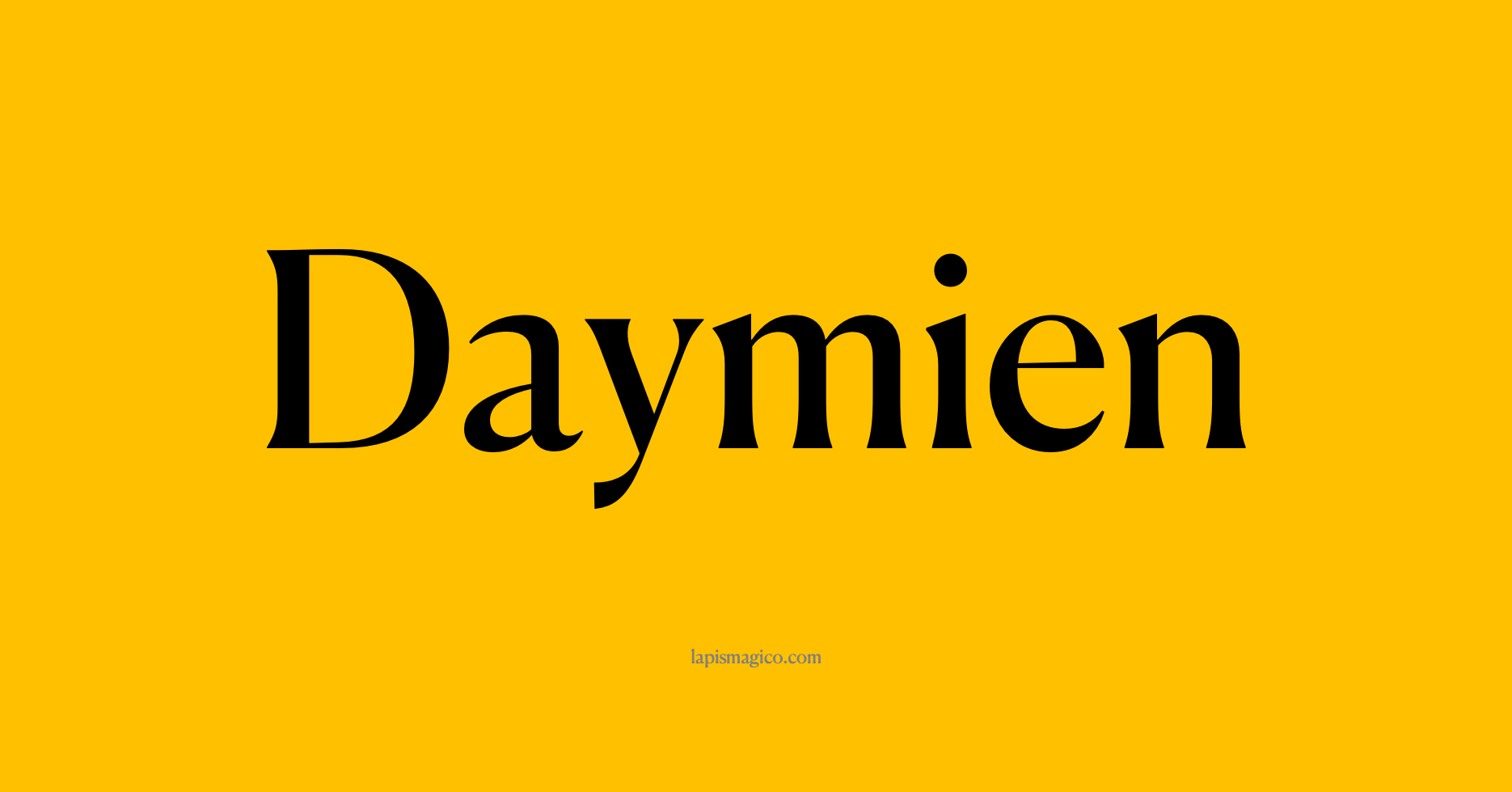 Nome Daymien, ficha divertida com pontilhado para crianças