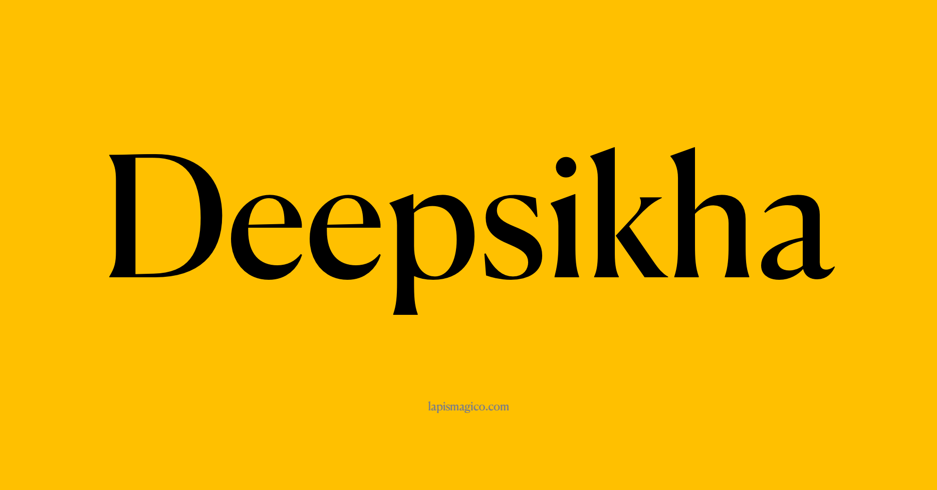 Nome Deepsikha, ficha divertida com pontilhado para crianças