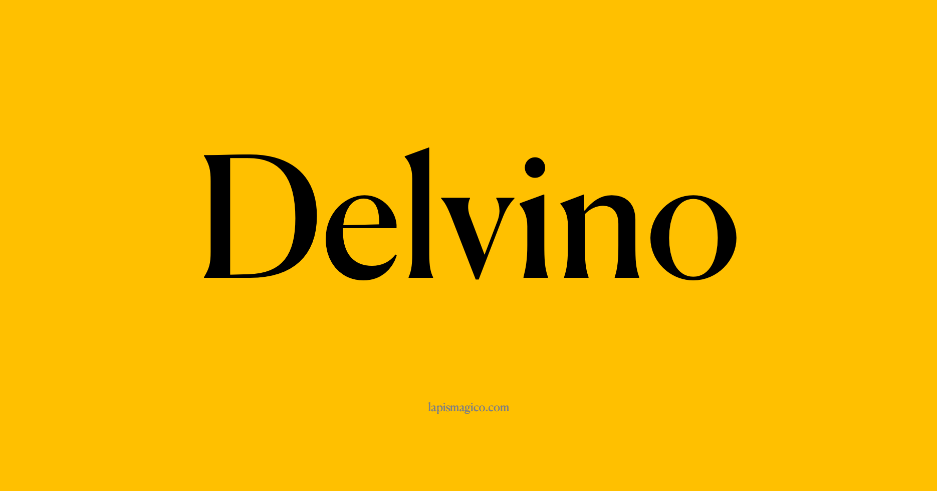 Nome Delvino, ficha divertida com pontilhado para crianças