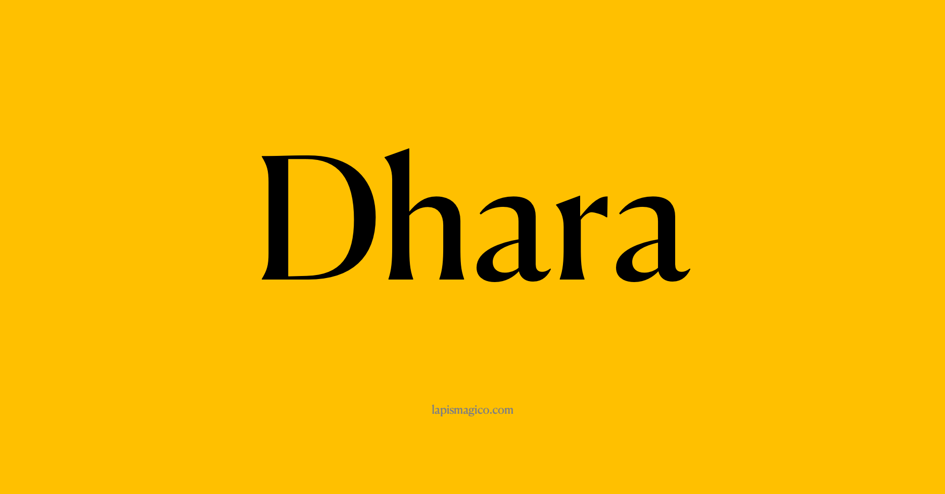 Nome Dhara, ficha divertida com pontilhado para crianças