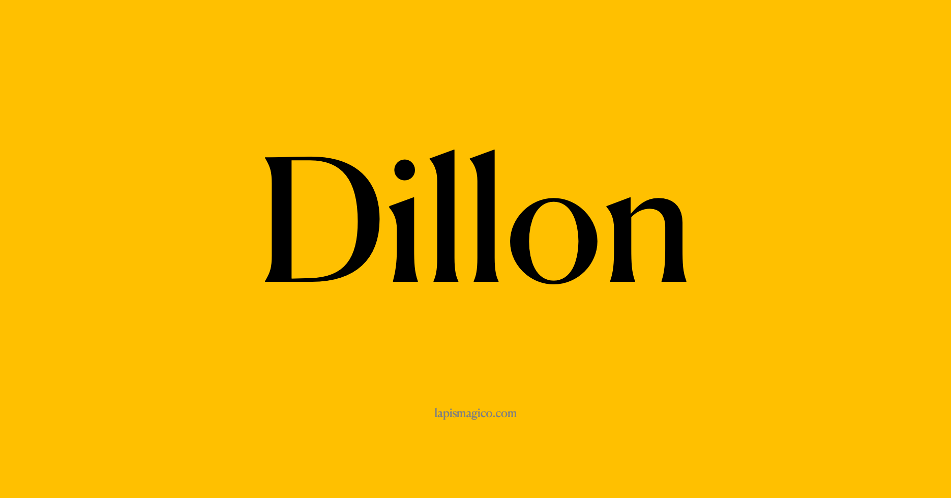 Nome Dillon, ficha divertida com pontilhado para crianças