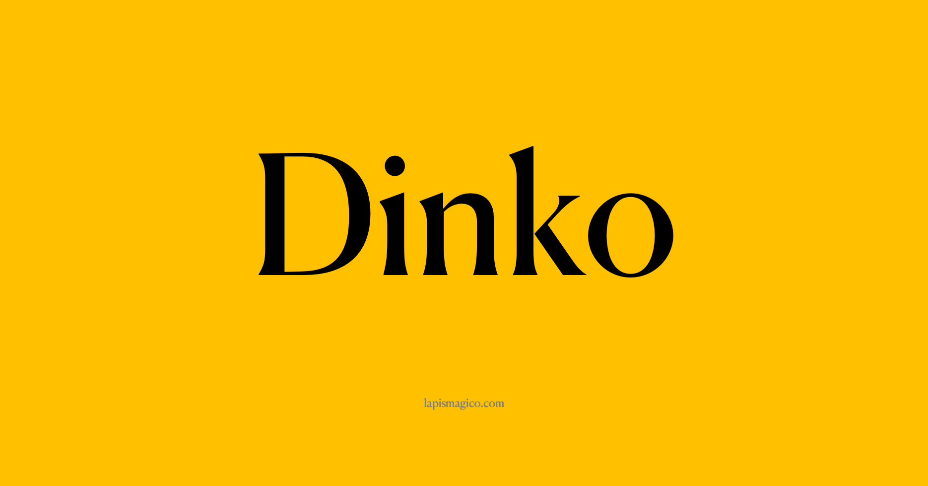 Nome Dinko, ficha divertida com pontilhado para crianças