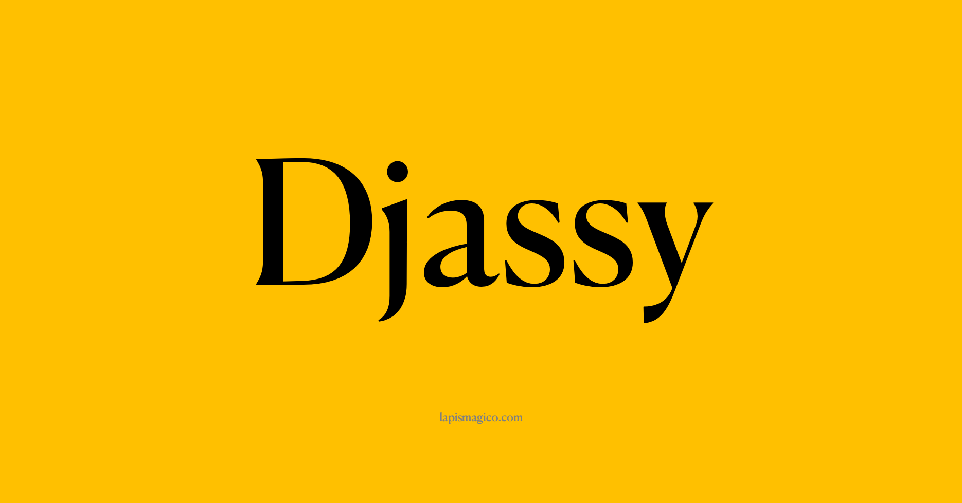 Nome Djassy, ficha divertida com pontilhado para crianças