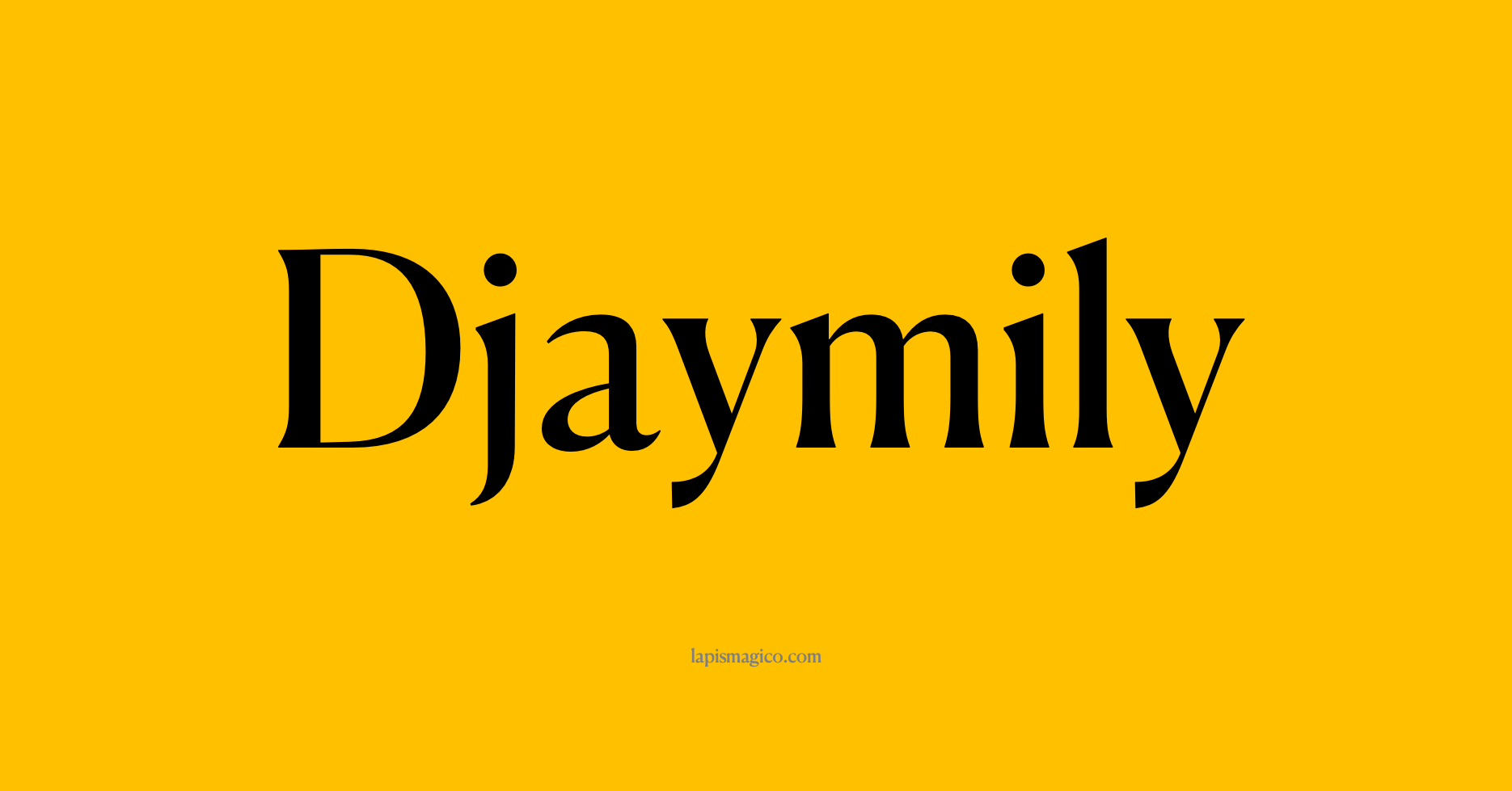 Nome Djaymily, ficha divertida com pontilhado para crianças