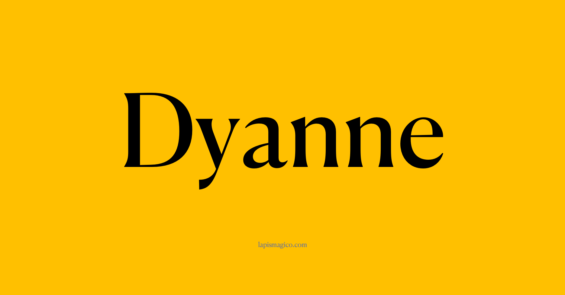Nome Dyanne, ficha divertida com pontilhado para crianças