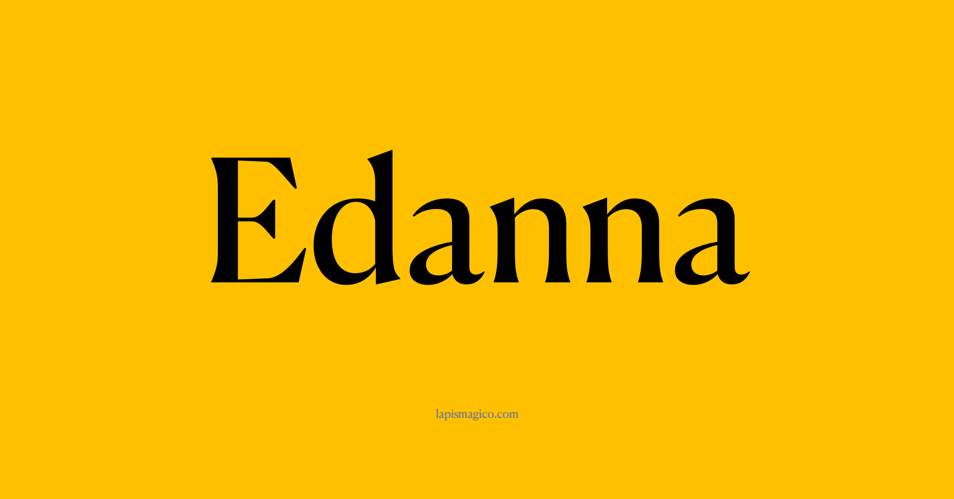 Nome Edanna, ficha divertida com pontilhado para crianças