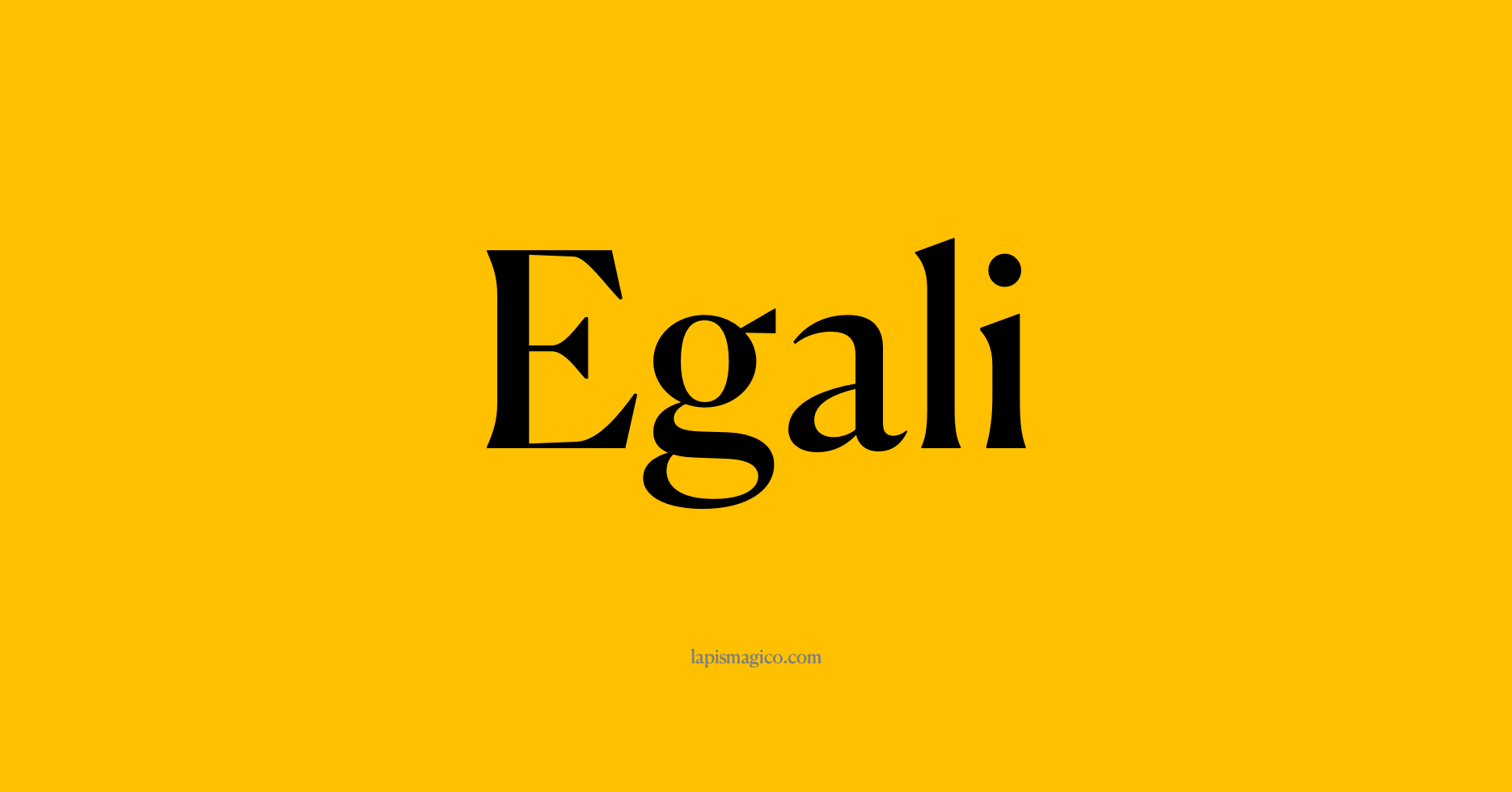 Nome Egali, ficha divertida com pontilhado para crianças