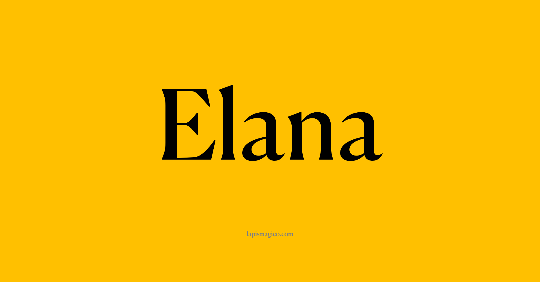 Nome Elana, ficha divertida com pontilhado para crianças