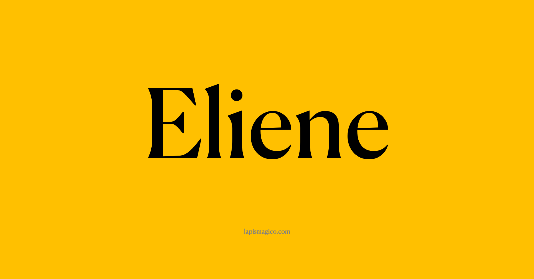 Nome Eliene, ficha divertida com pontilhado para crianças
