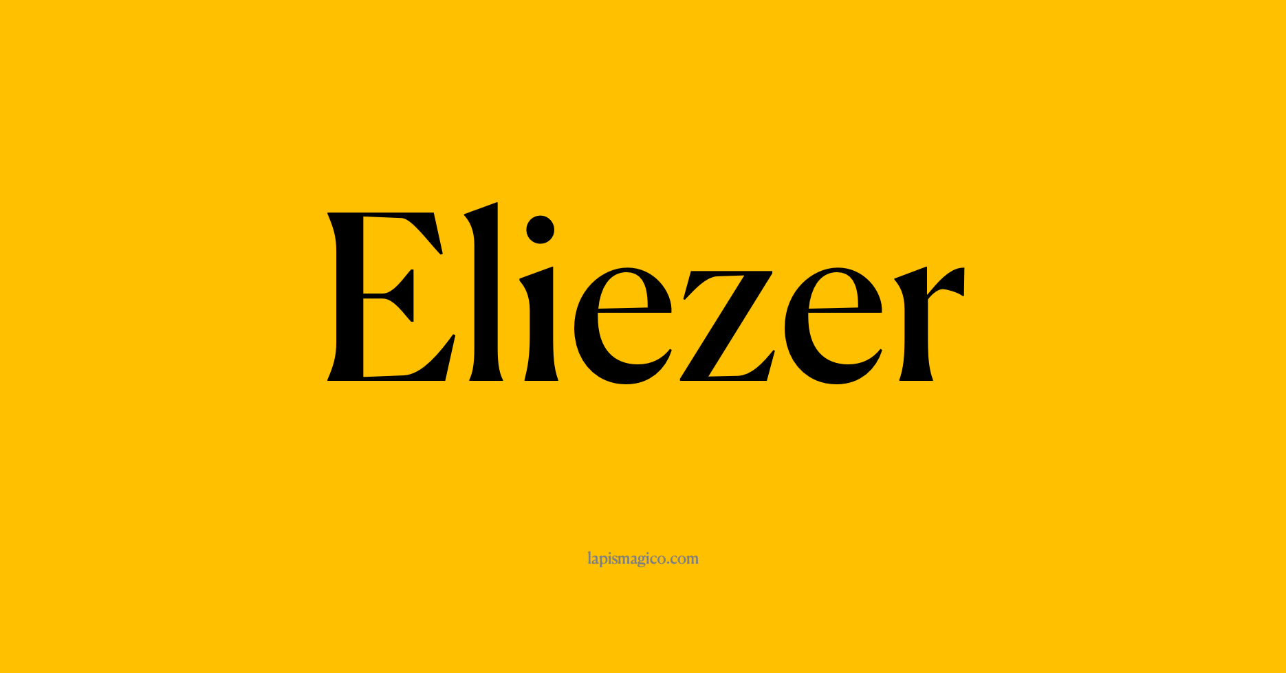 Nome Eliezer, ficha divertida com pontilhado para crianças