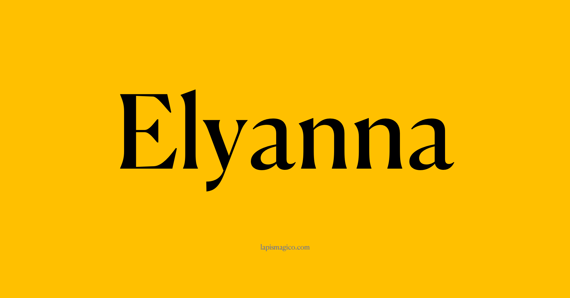Nome Elyanna, ficha divertida com pontilhado para crianças