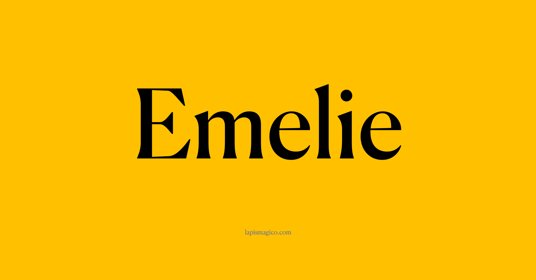 Nome Emelie, ficha divertida com pontilhado para crianças