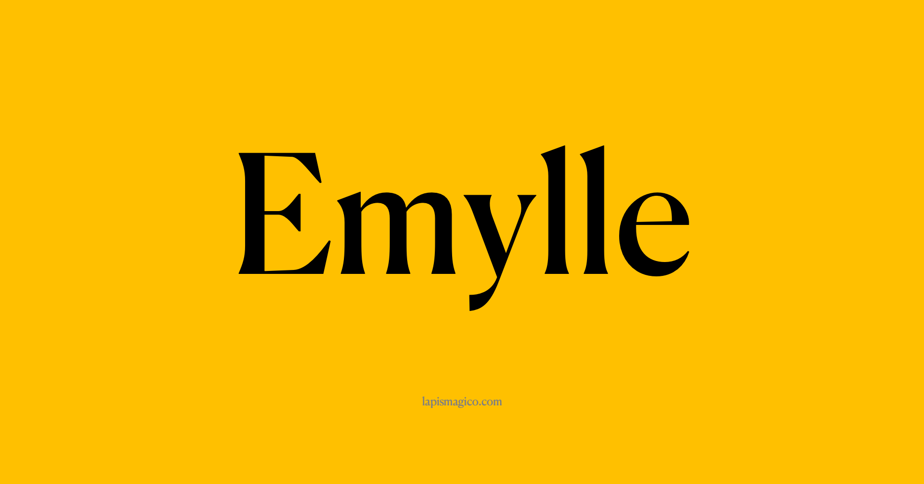 Nome Emylle, ficha divertida com pontilhado para crianças