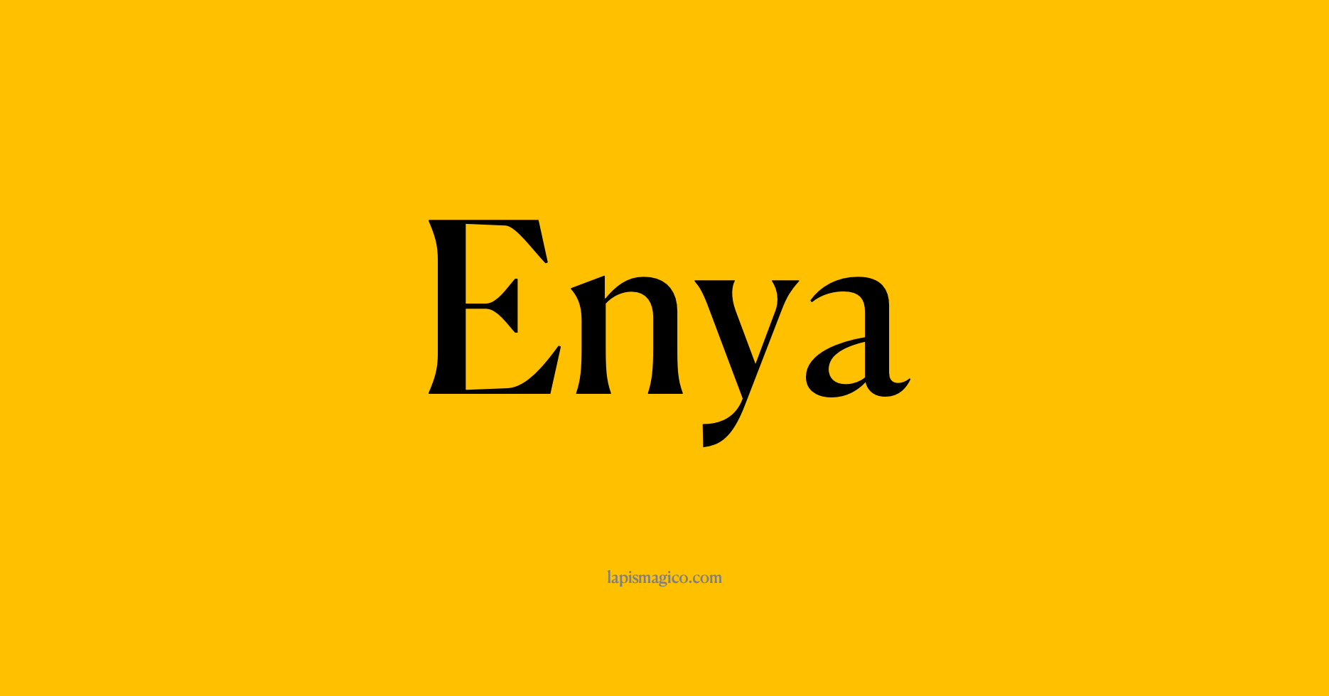 Nome Enya, ficha divertida com pontilhado para crianças