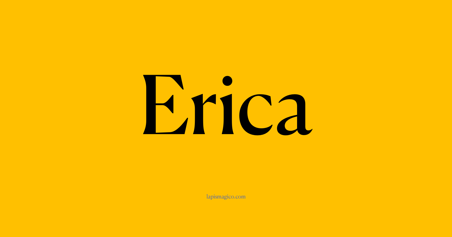 Nome Erica, ficha divertida com pontilhado para crianças