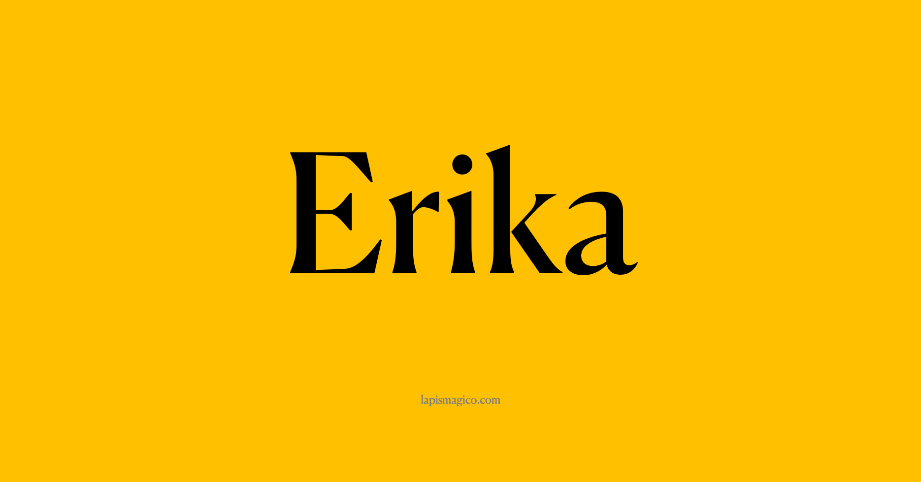 Nome Erika, ficha divertida com pontilhado para crianças