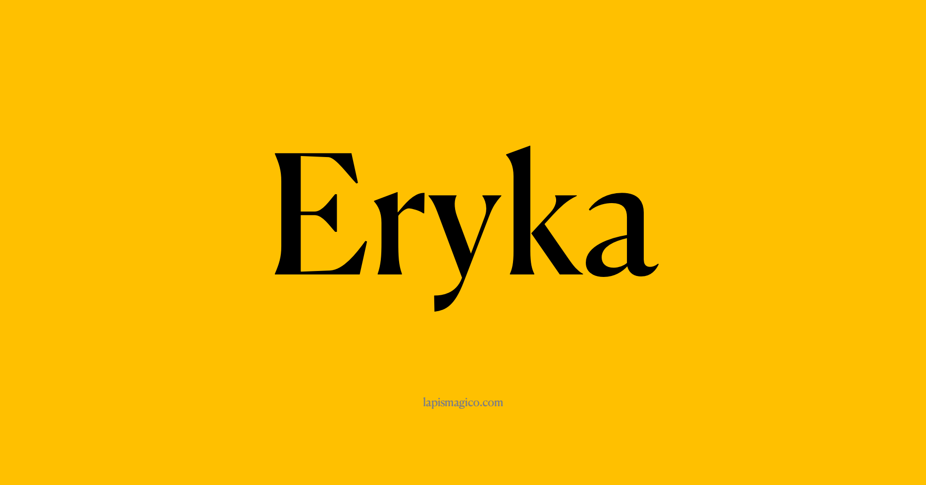Nome Eryka, ficha divertida com pontilhado para crianças
