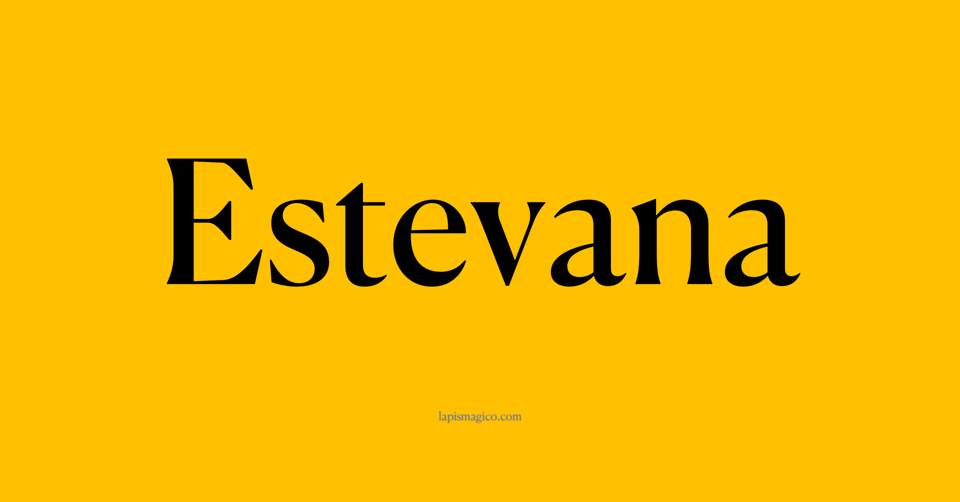 Nome Estevana, ficha divertida com pontilhado para crianças