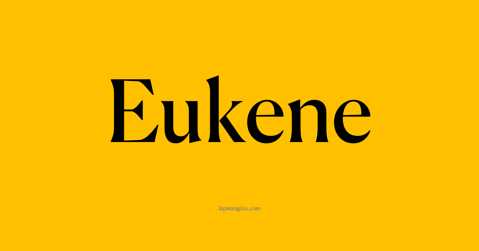 Nome Eukene, ficha divertida com pontilhado para crianças