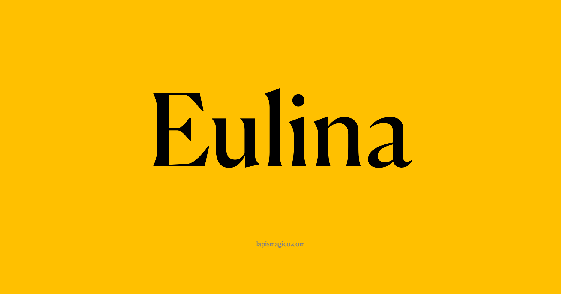 Nome Eulina, ficha divertida com pontilhado para crianças