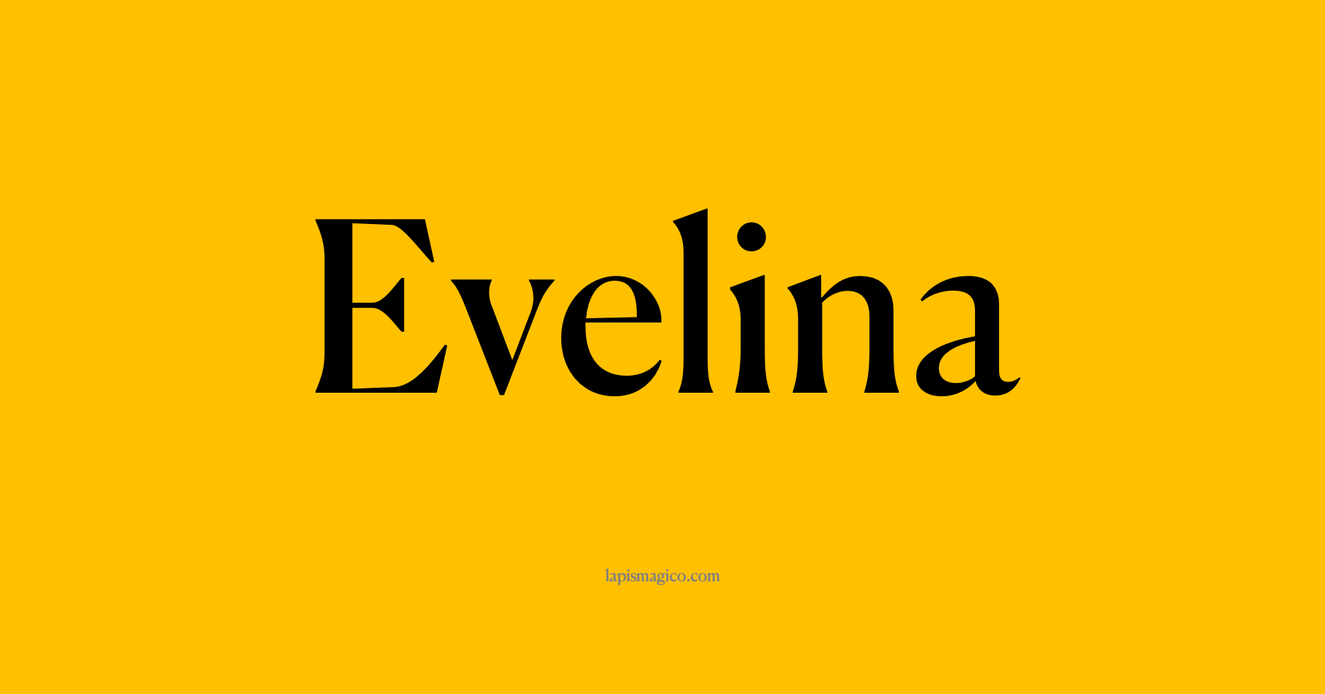 Nome Evelina, ficha divertida com pontilhado para crianças