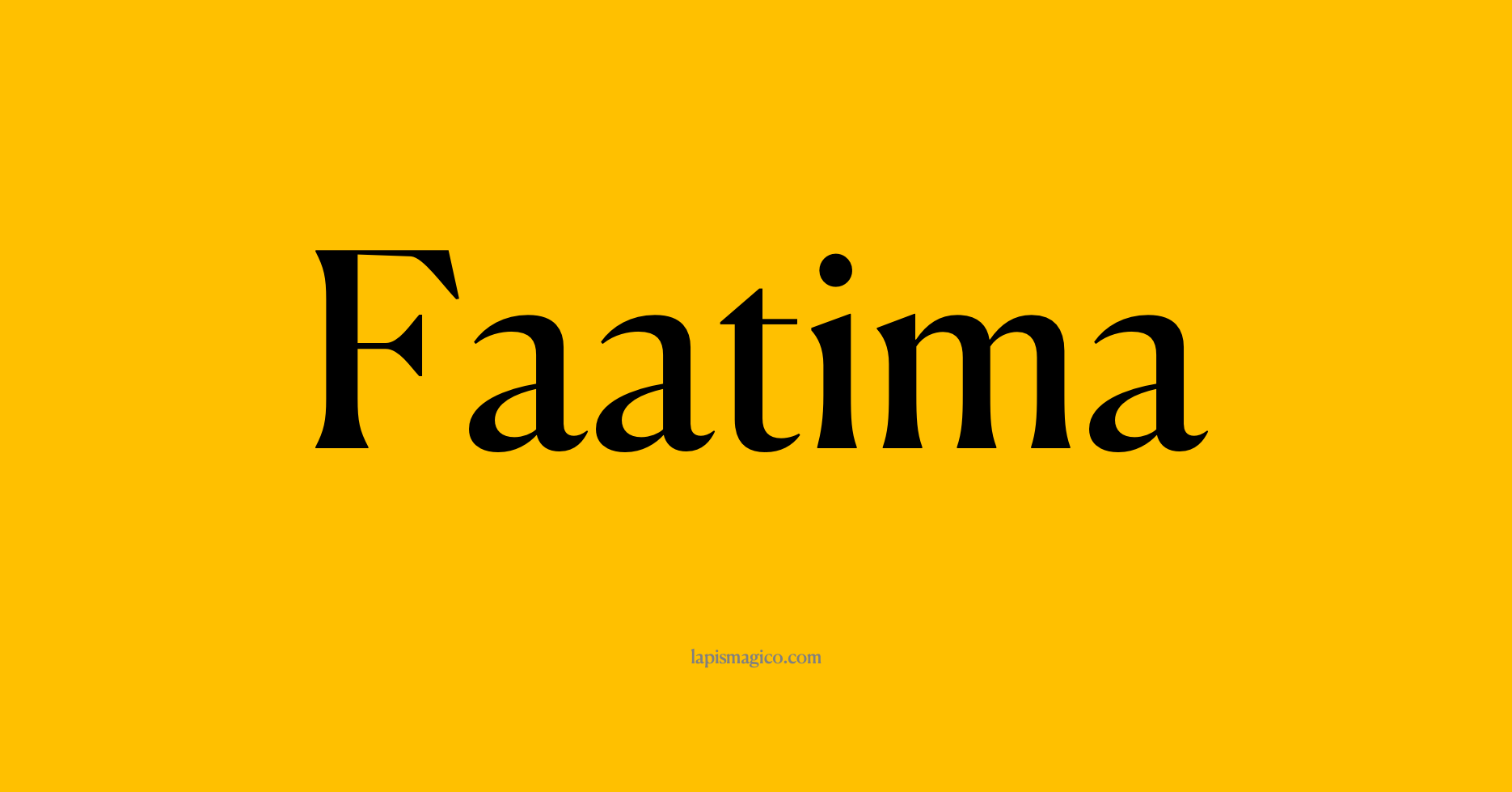 Nome Faatima, ficha divertida com pontilhado para crianças