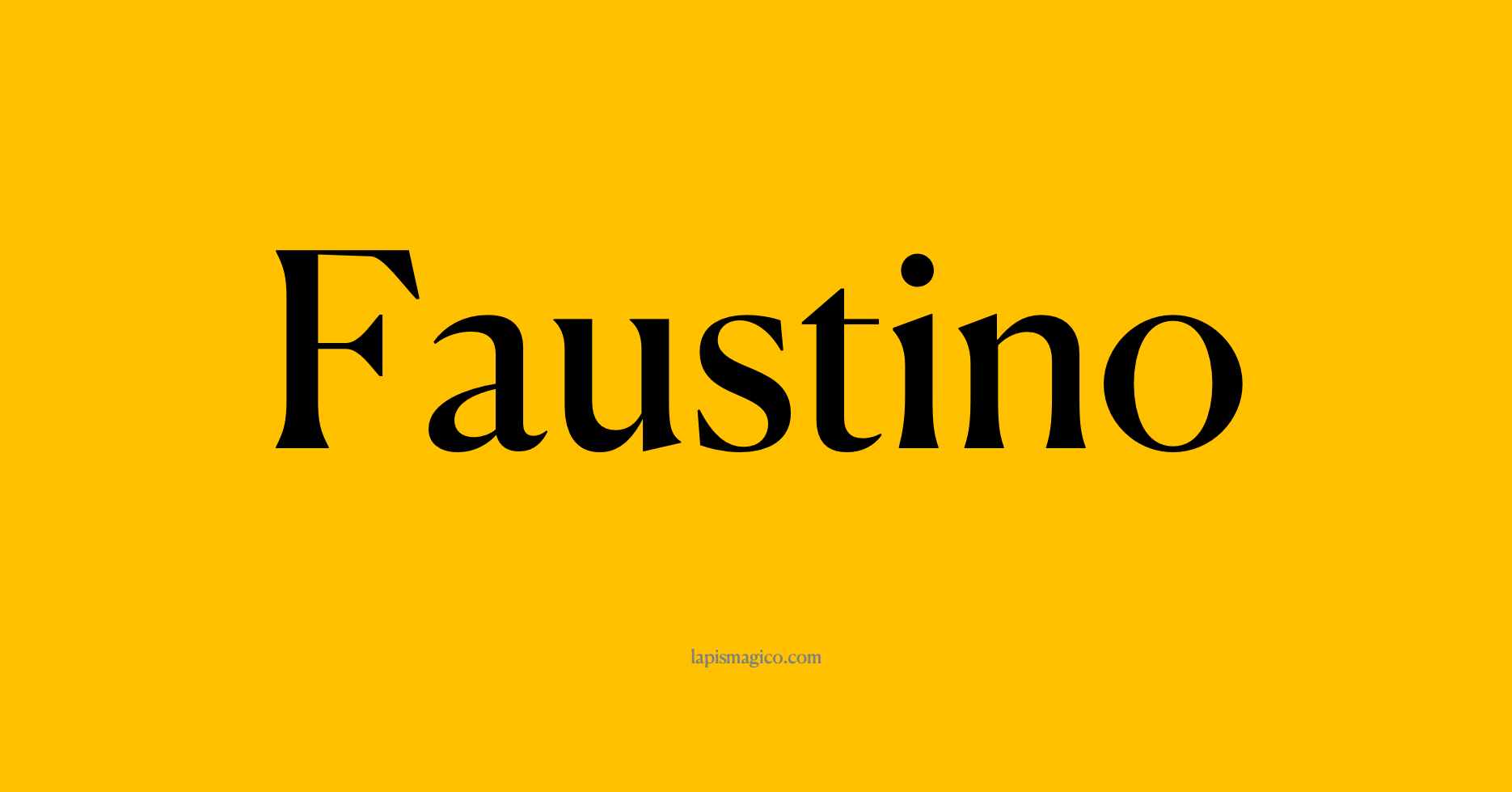 Nome Faustino, ficha divertida com pontilhado para crianças
