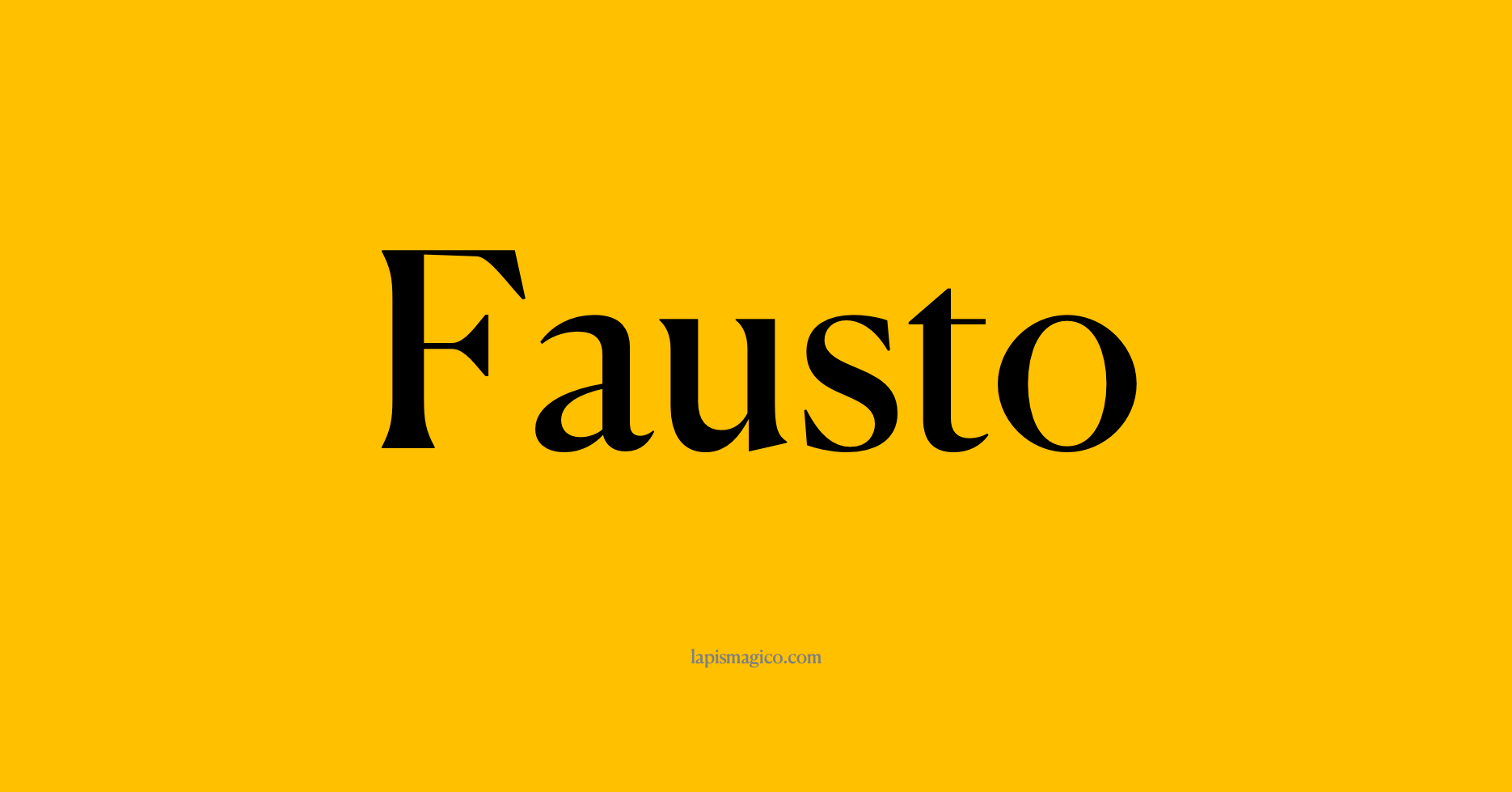 Nome Fausto, ficha divertida com pontilhado para crianças