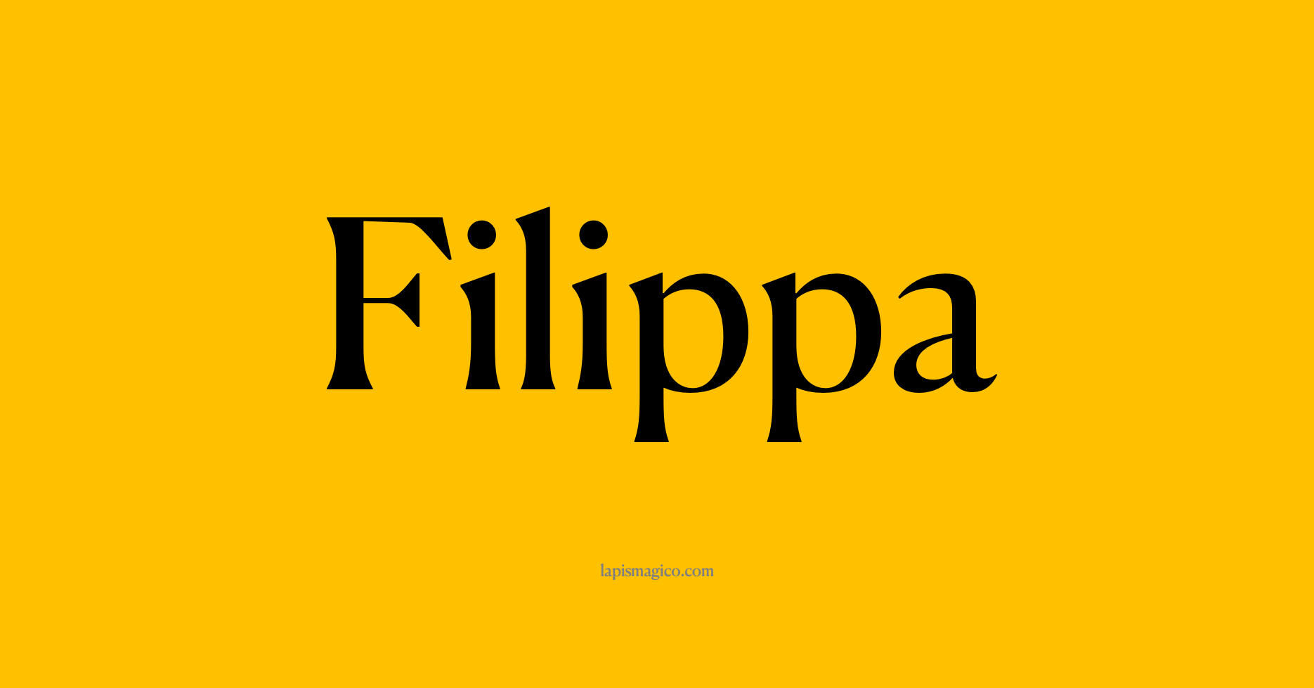 Nome Filippa, ficha divertida com pontilhado para crianças