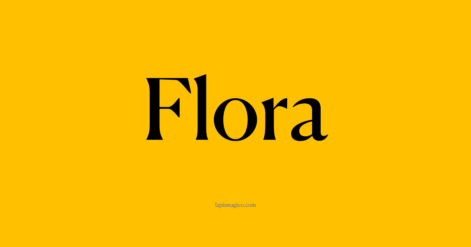 Nome Flora, ficha divertida com pontilhado para crianças