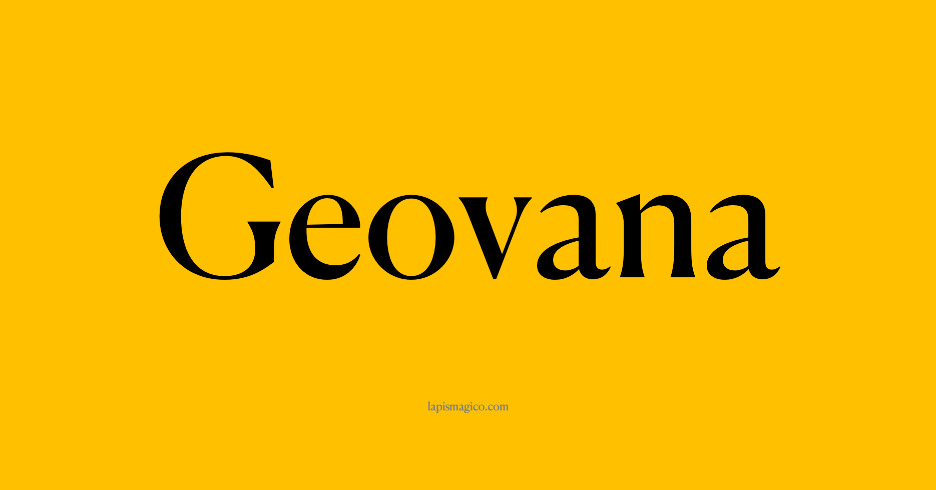 Nome Geovana, ficha divertida com pontilhado para crianças