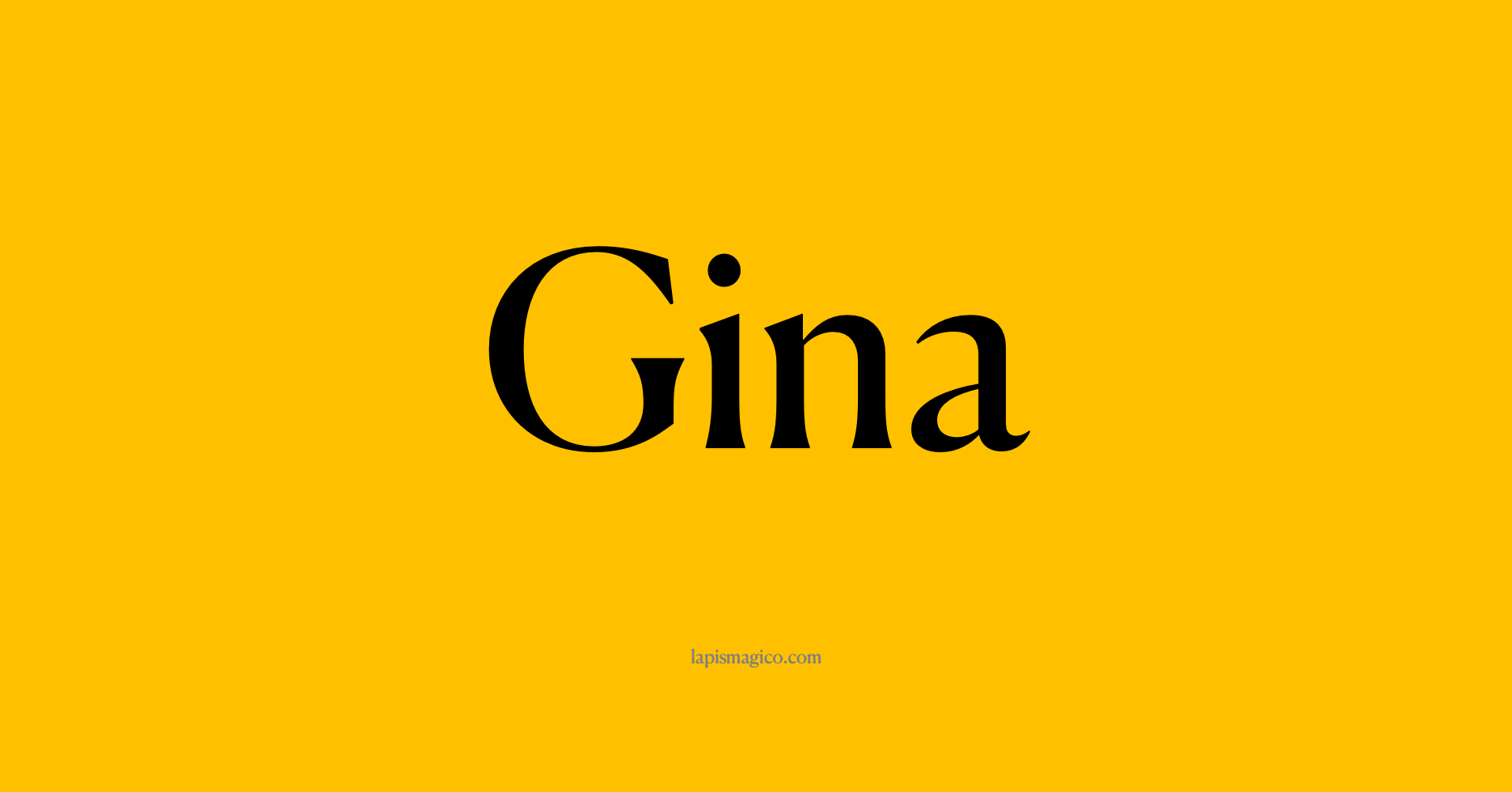 Nome Gina, ficha divertida com pontilhado para crianças