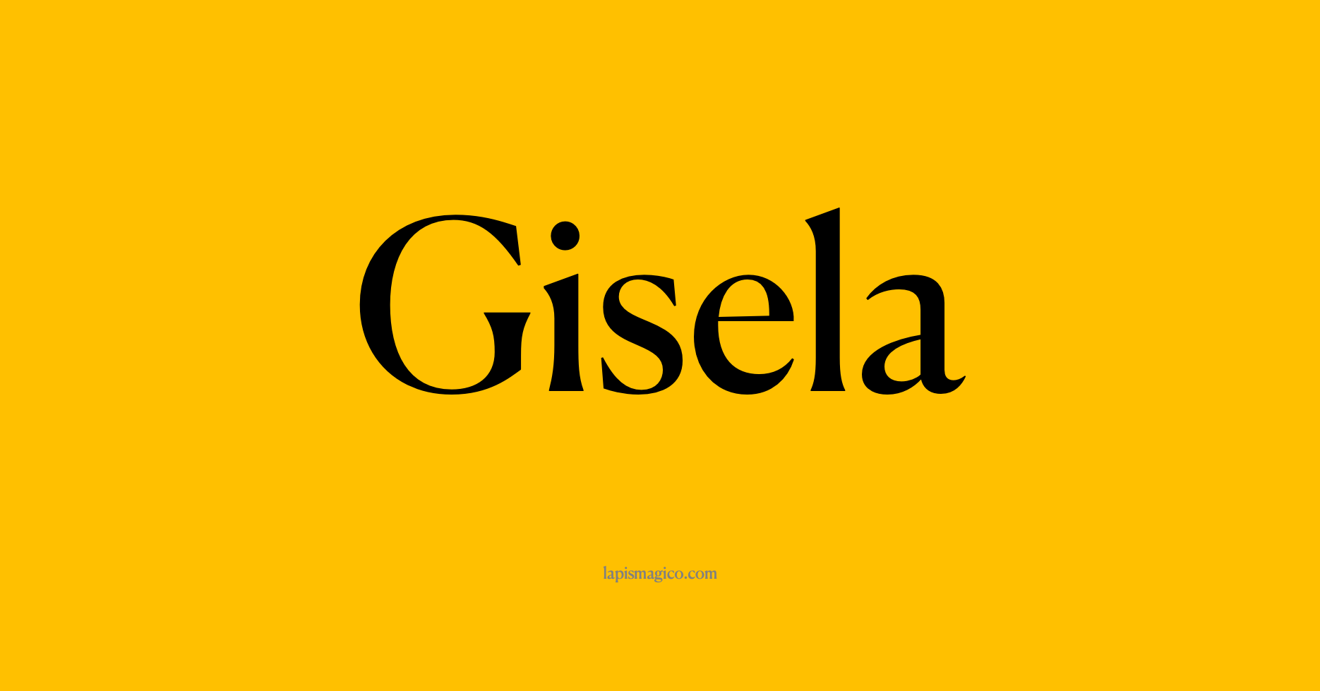 Nome Gisela, ficha divertida com pontilhado para crianças