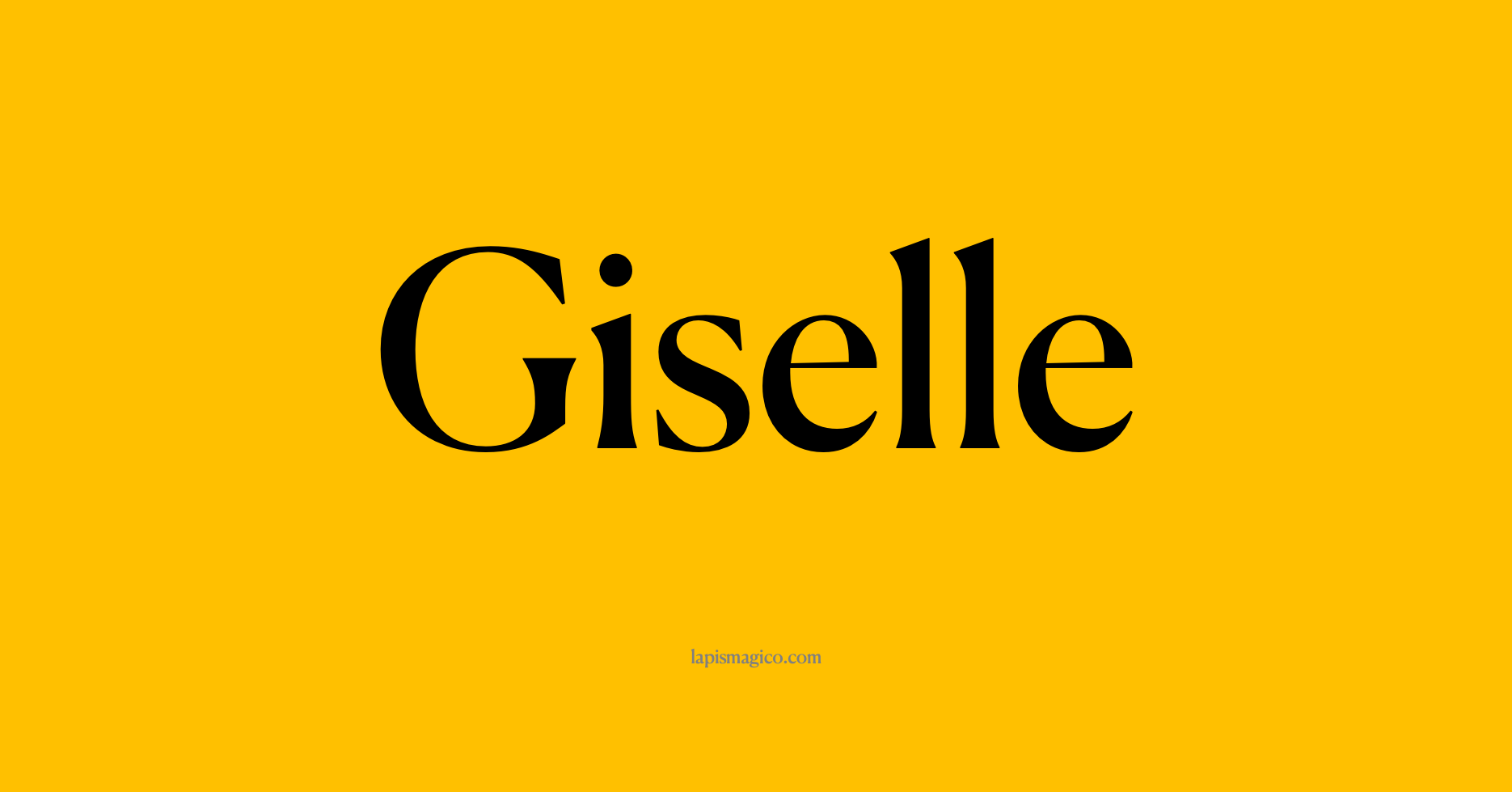 Nome Giselle, ficha divertida com pontilhado para crianças