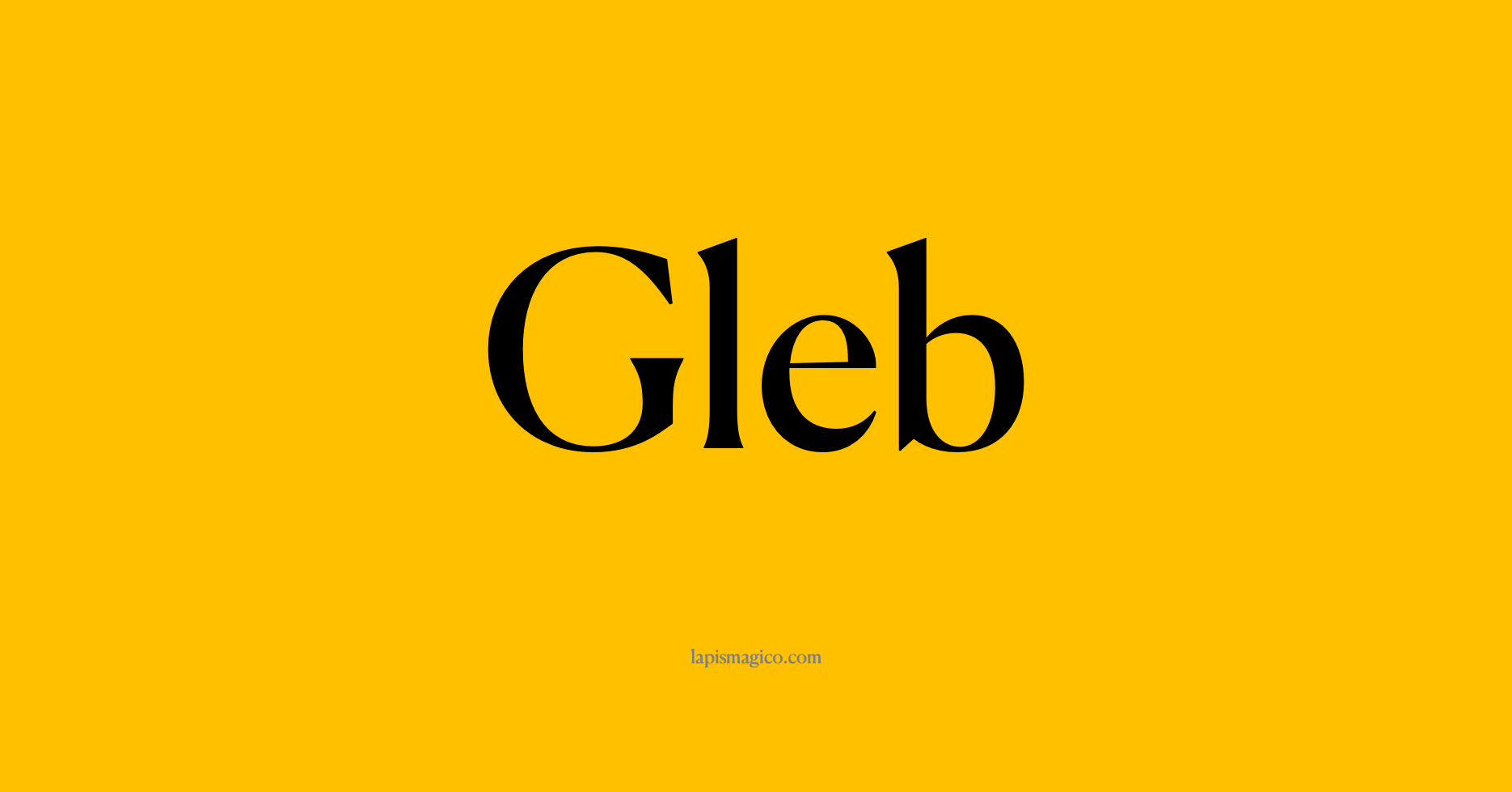 Nome Gleb, ficha divertida com pontilhado para crianças