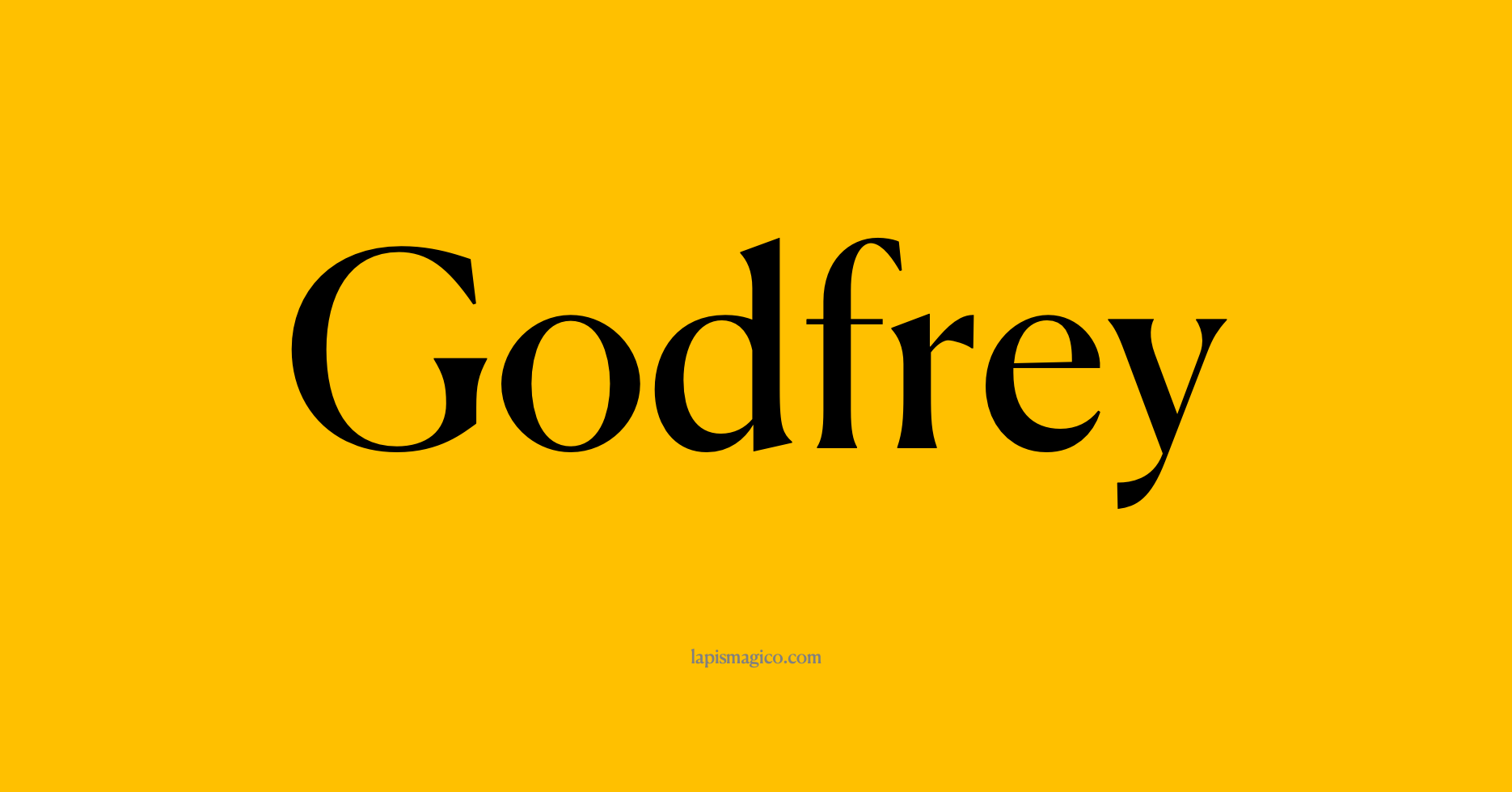 Nome Godfrey, ficha divertida com pontilhado para crianças