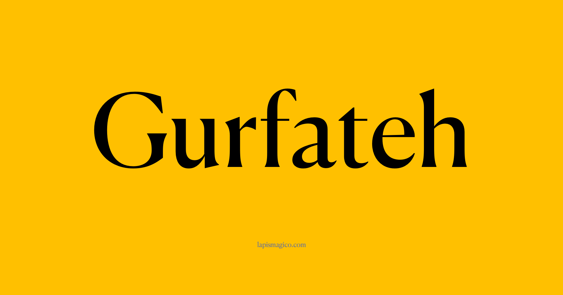 Nome Gurfateh, ficha divertida com pontilhado para crianças