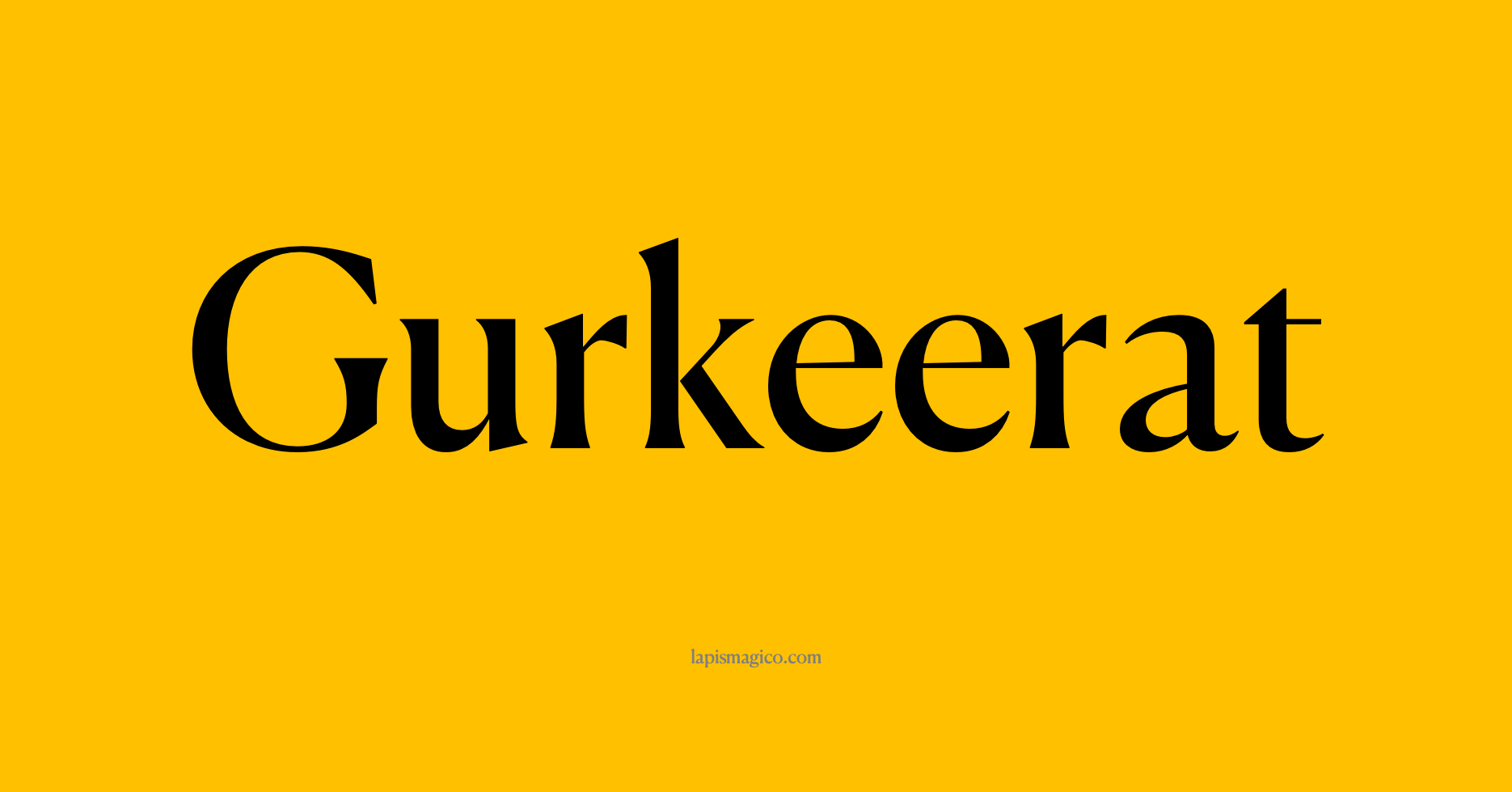 Nome Gurkeerat, ficha divertida com pontilhado para crianças