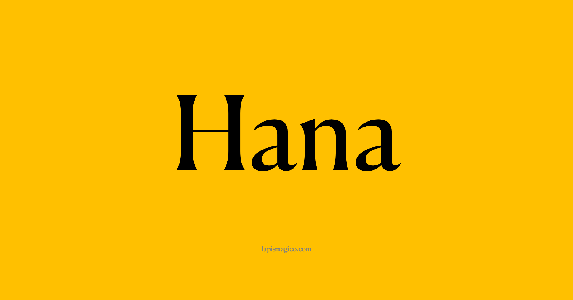 Nome Hana, ficha divertida com pontilhado para crianças