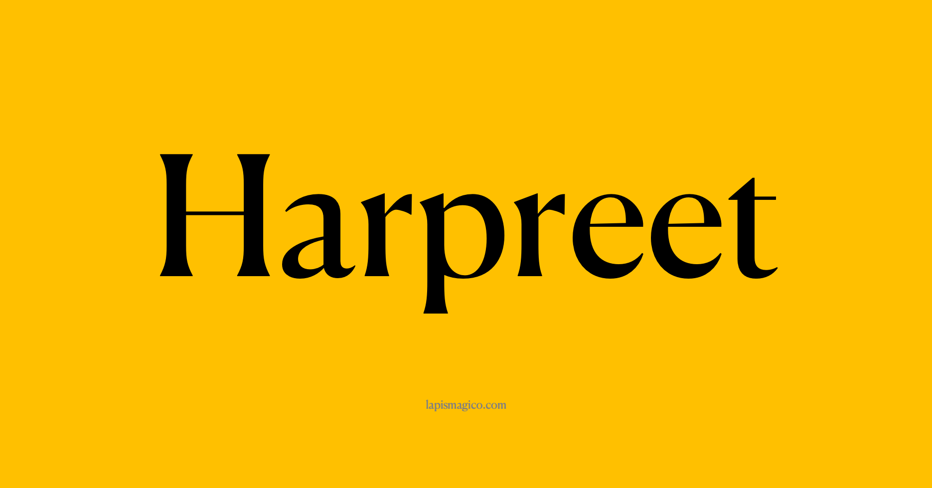 Nome Harpreet, ficha divertida com pontilhado para crianças