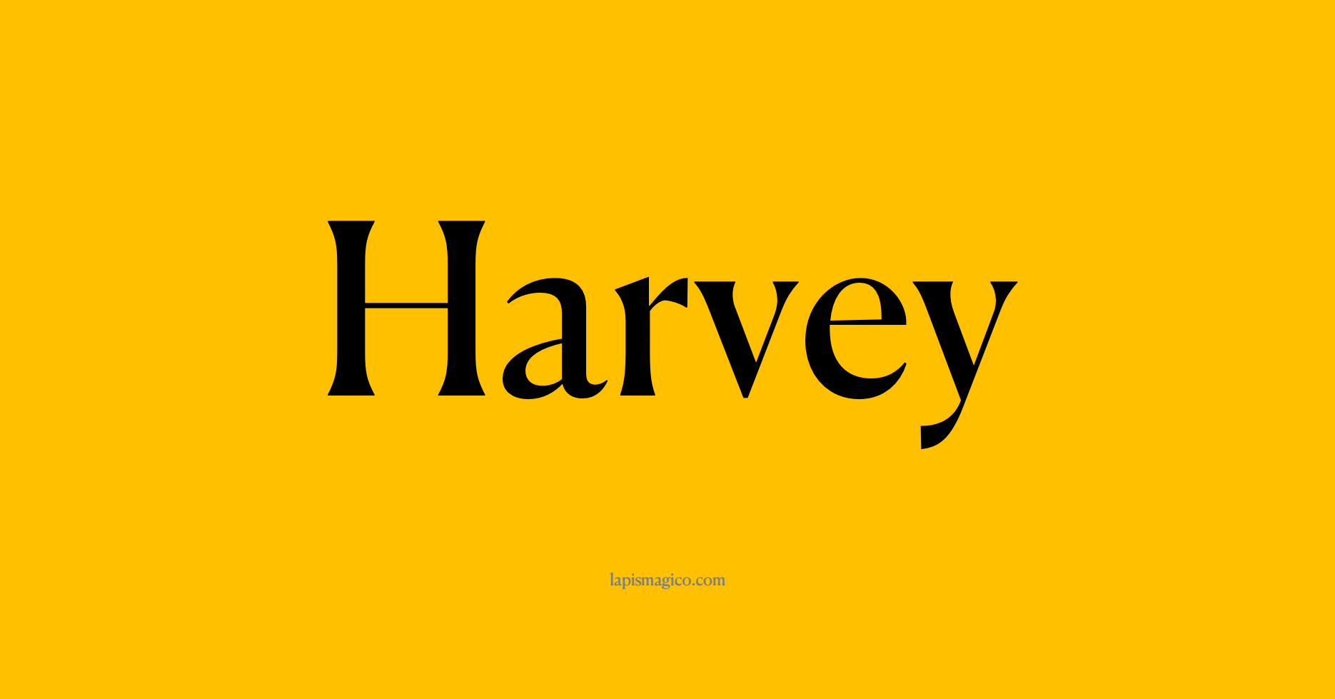 Nome Harvey, ficha divertida com pontilhado para crianças