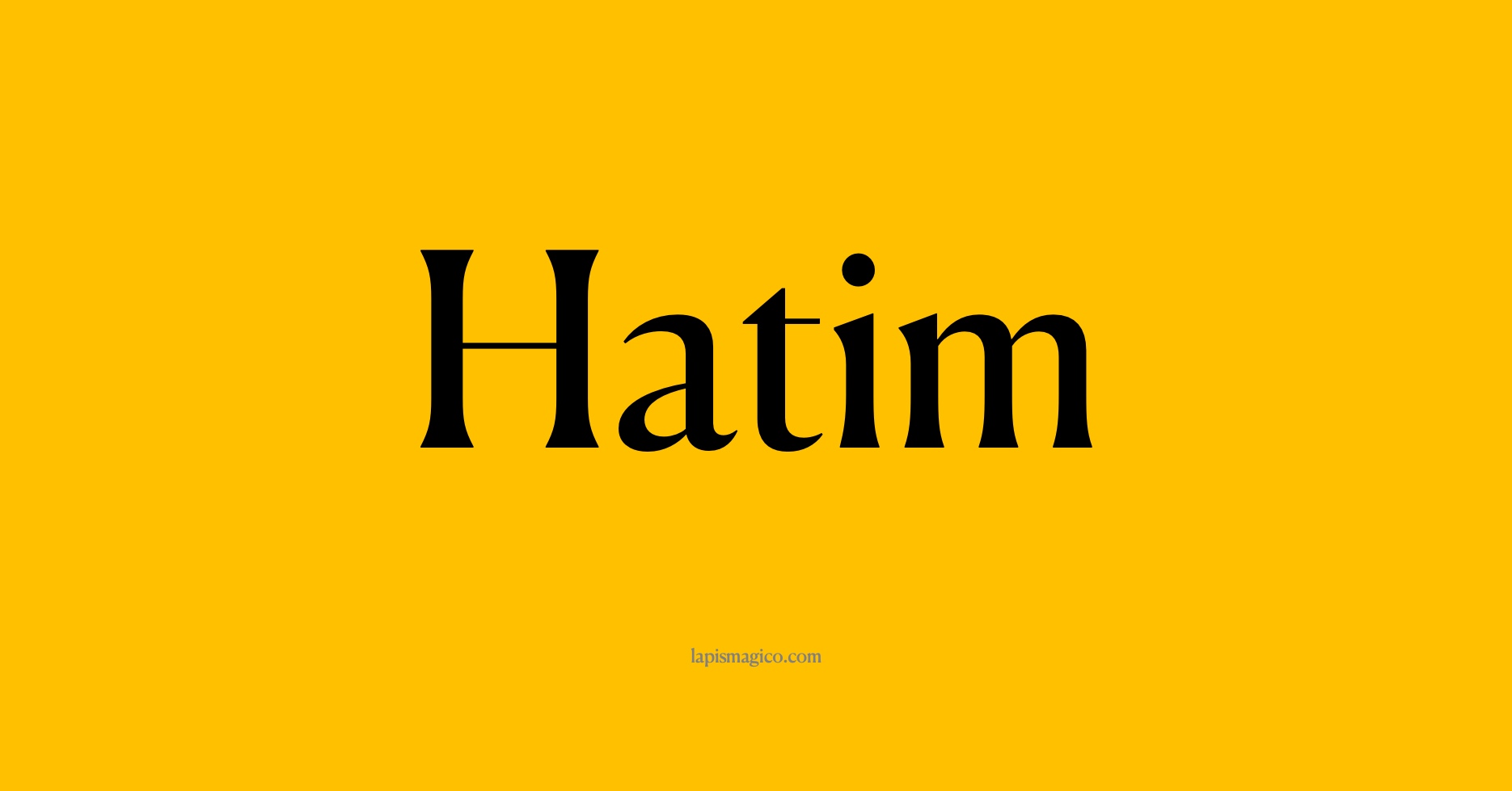 Nome Hatim, ficha divertida com pontilhado para crianças