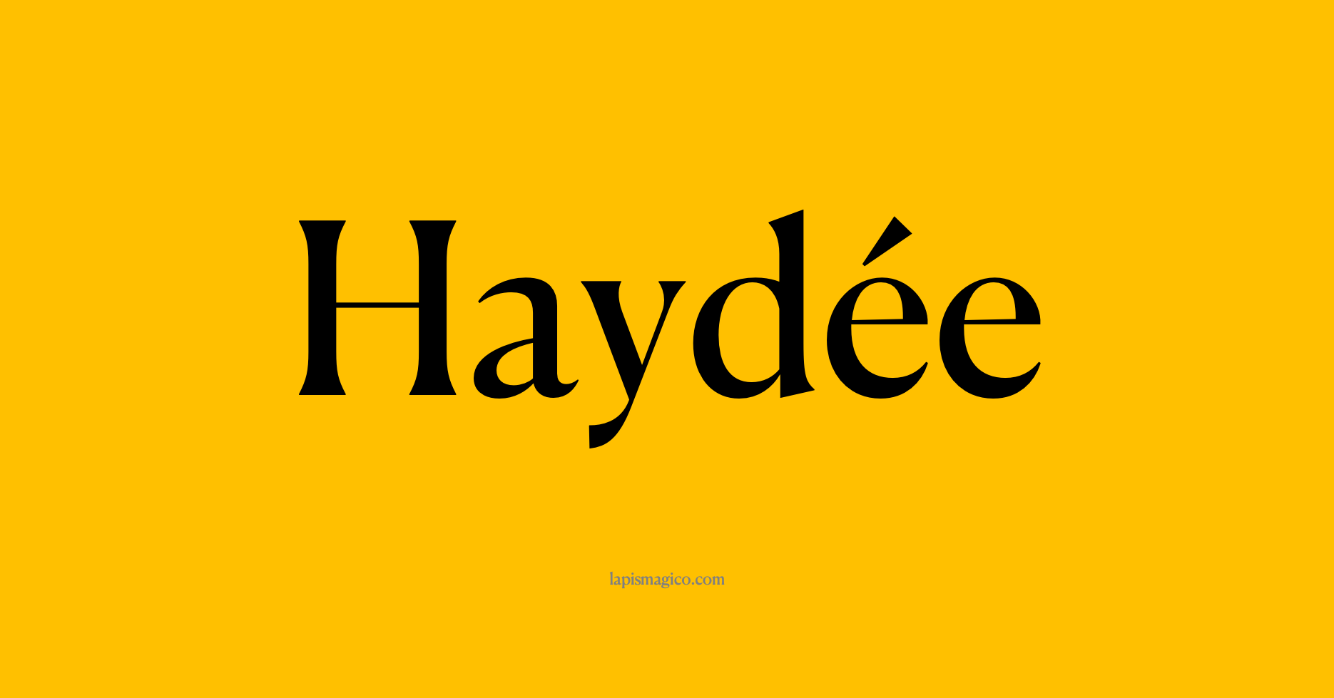 Nome Haydée, ficha divertida com pontilhado para crianças