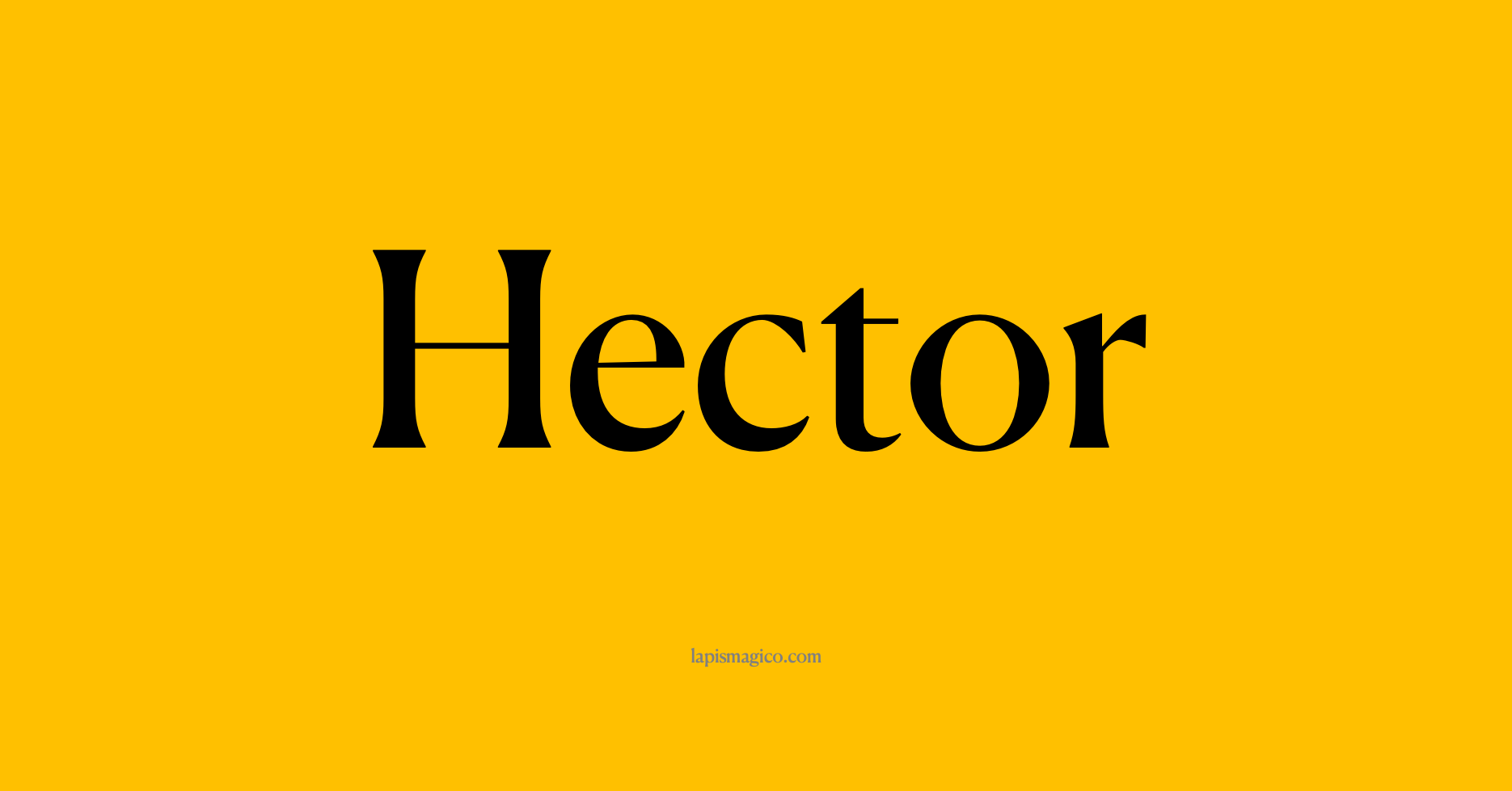 Nome Hector, ficha divertida com pontilhado para crianças