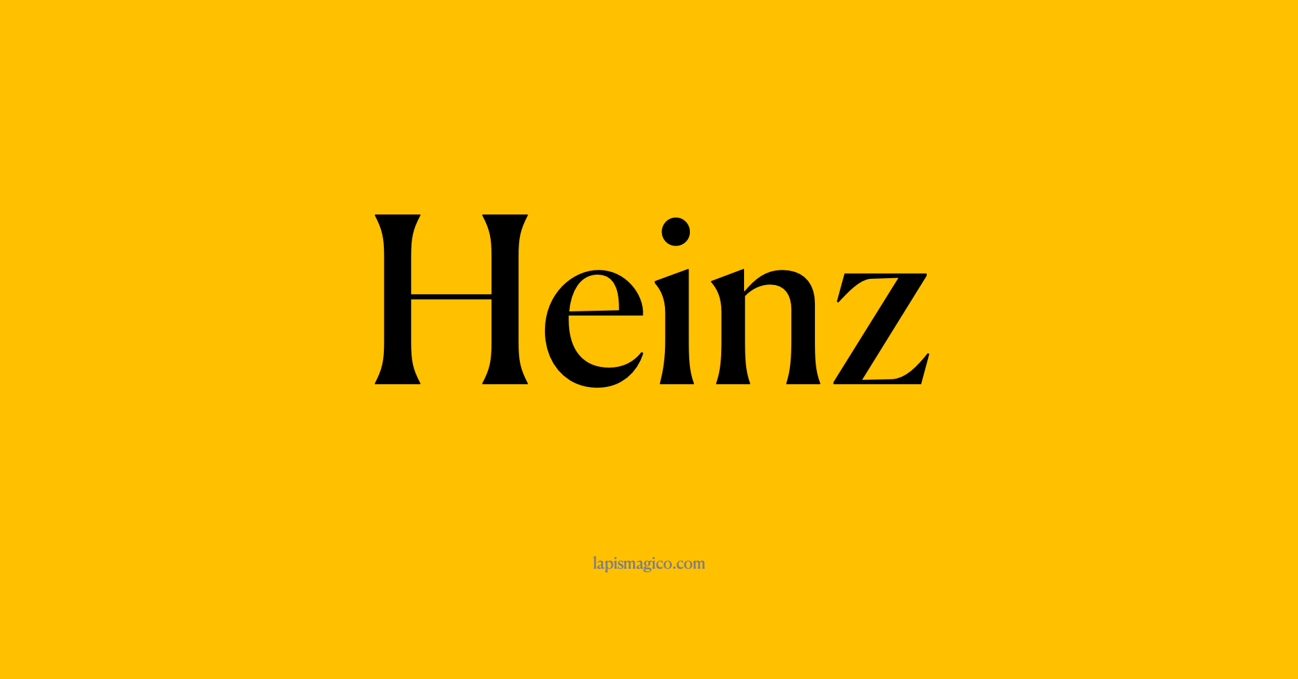 Nome Heinz, ficha divertida com pontilhado para crianças