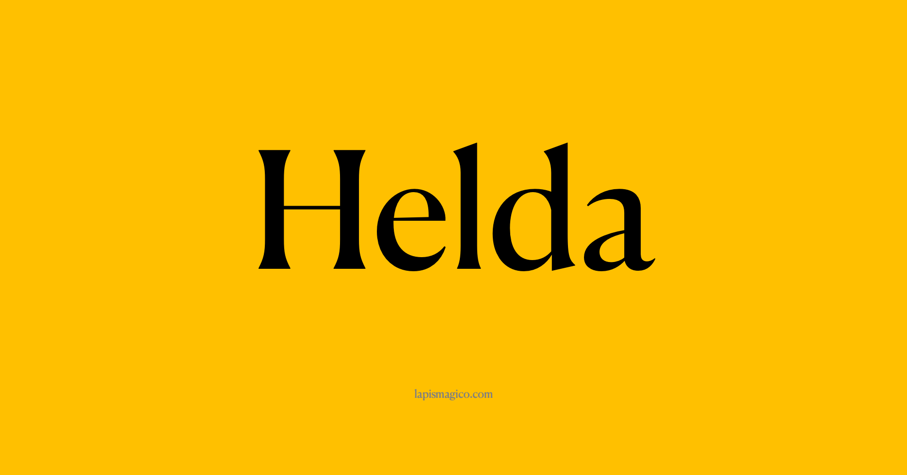 Nome Helda, ficha divertida com pontilhado para crianças