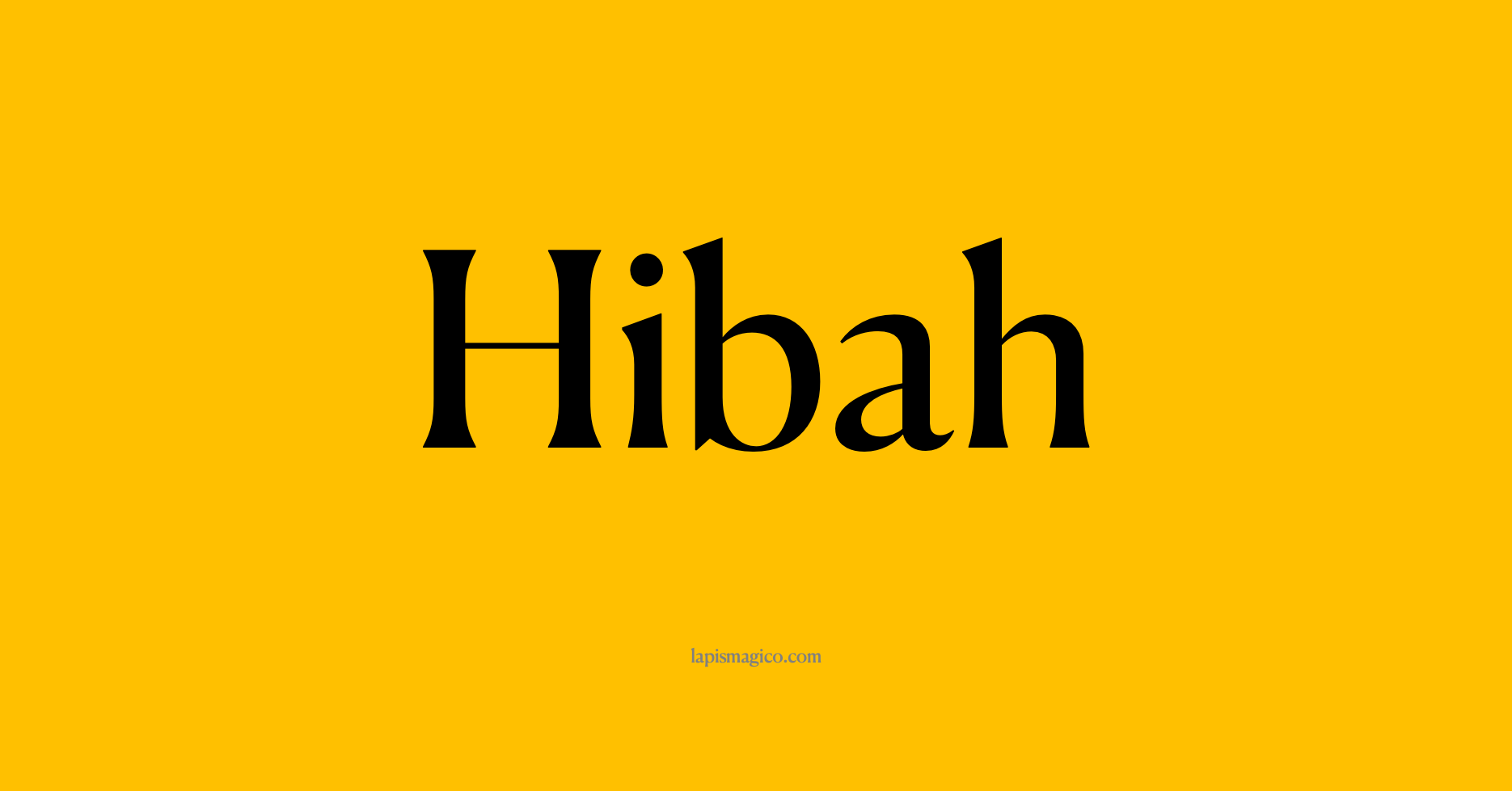 Nome Hibah, ficha divertida com pontilhado para crianças
