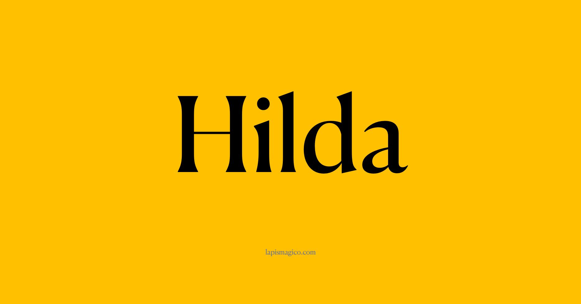 Nome Hilda, ficha divertida com pontilhado para crianças