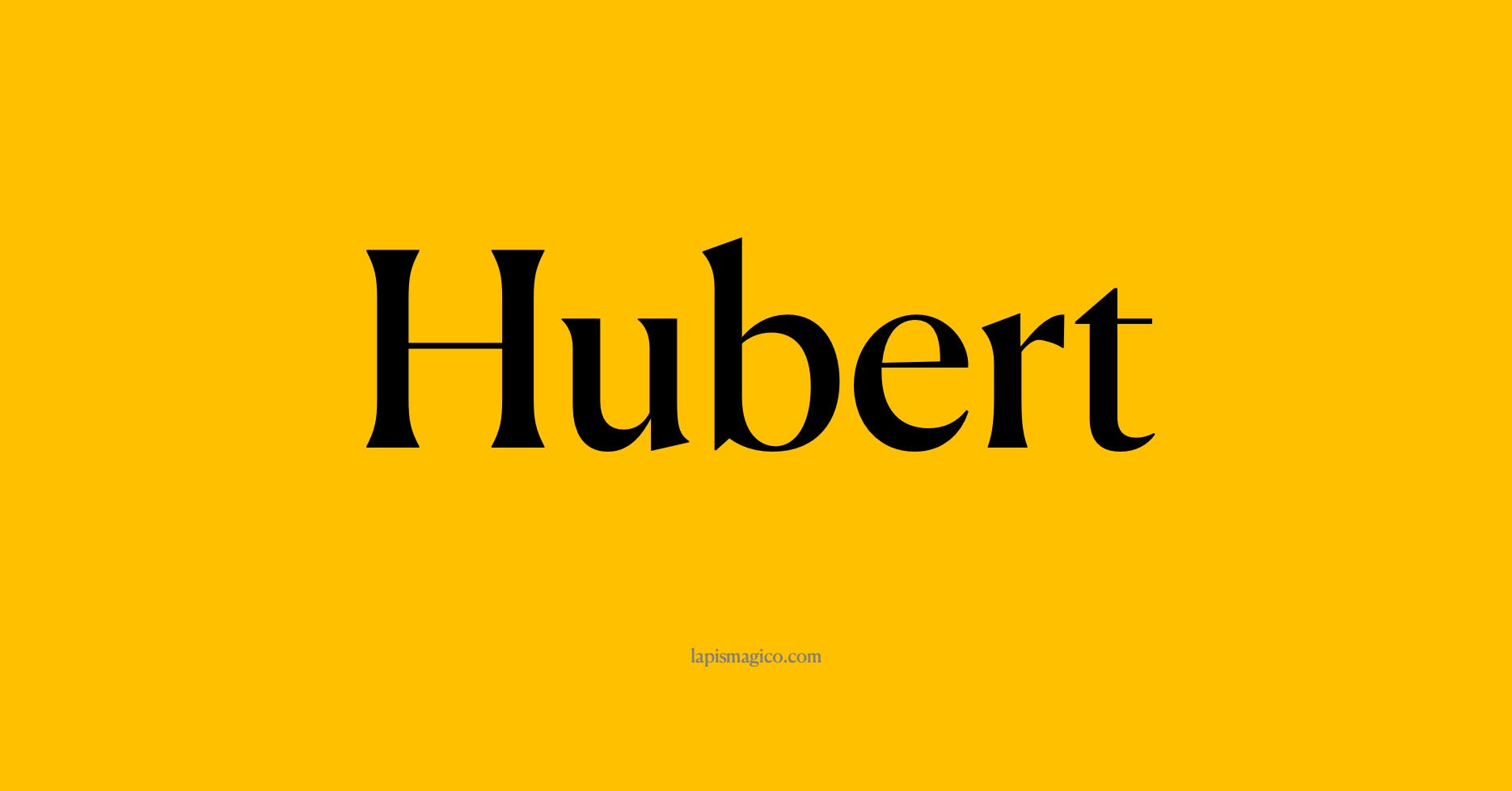 Nome Hubert, ficha divertida com pontilhado para crianças