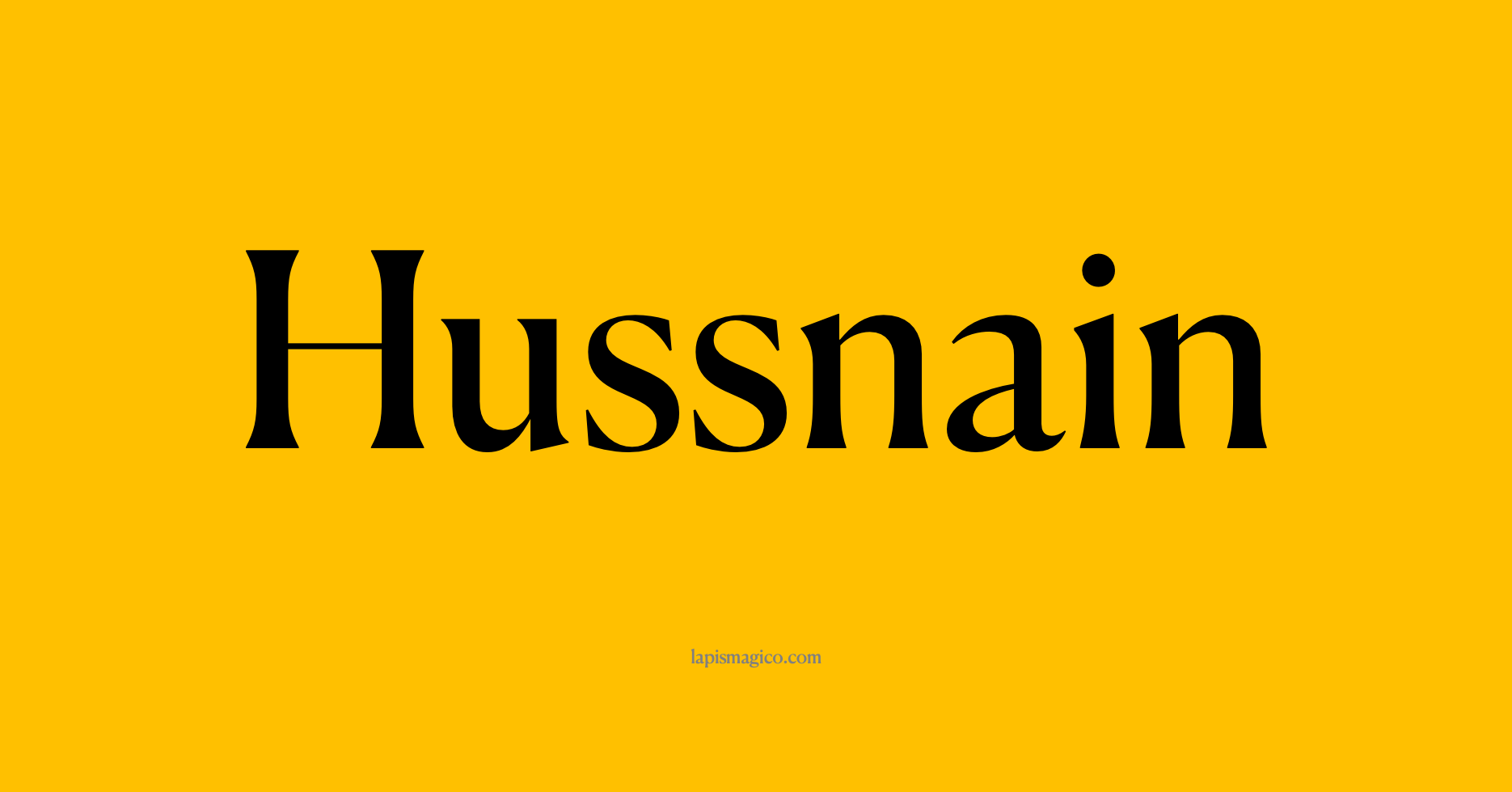 Nome Hussnain, ficha divertida com pontilhado para crianças